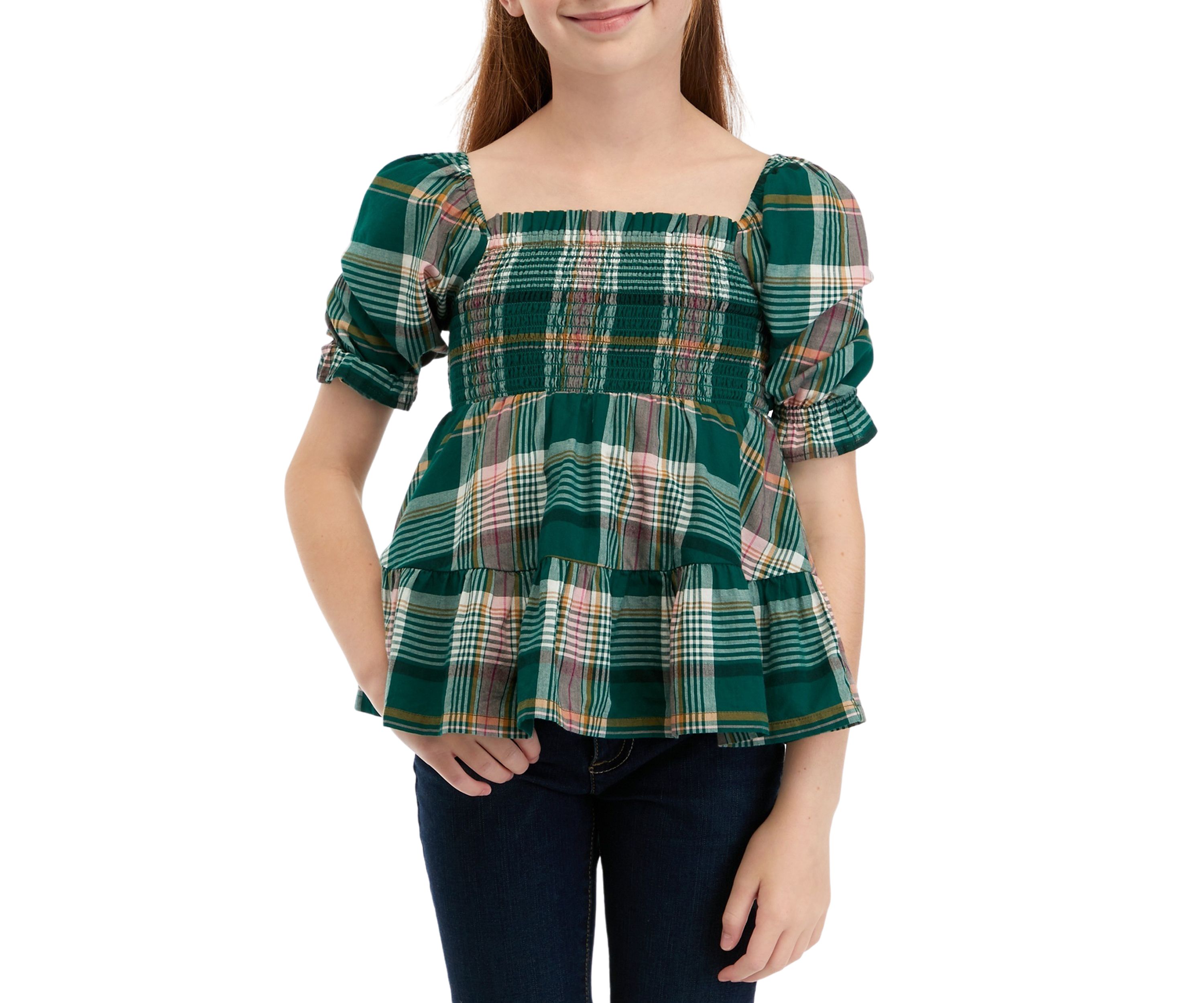 Girls 7-16 Smocked Top