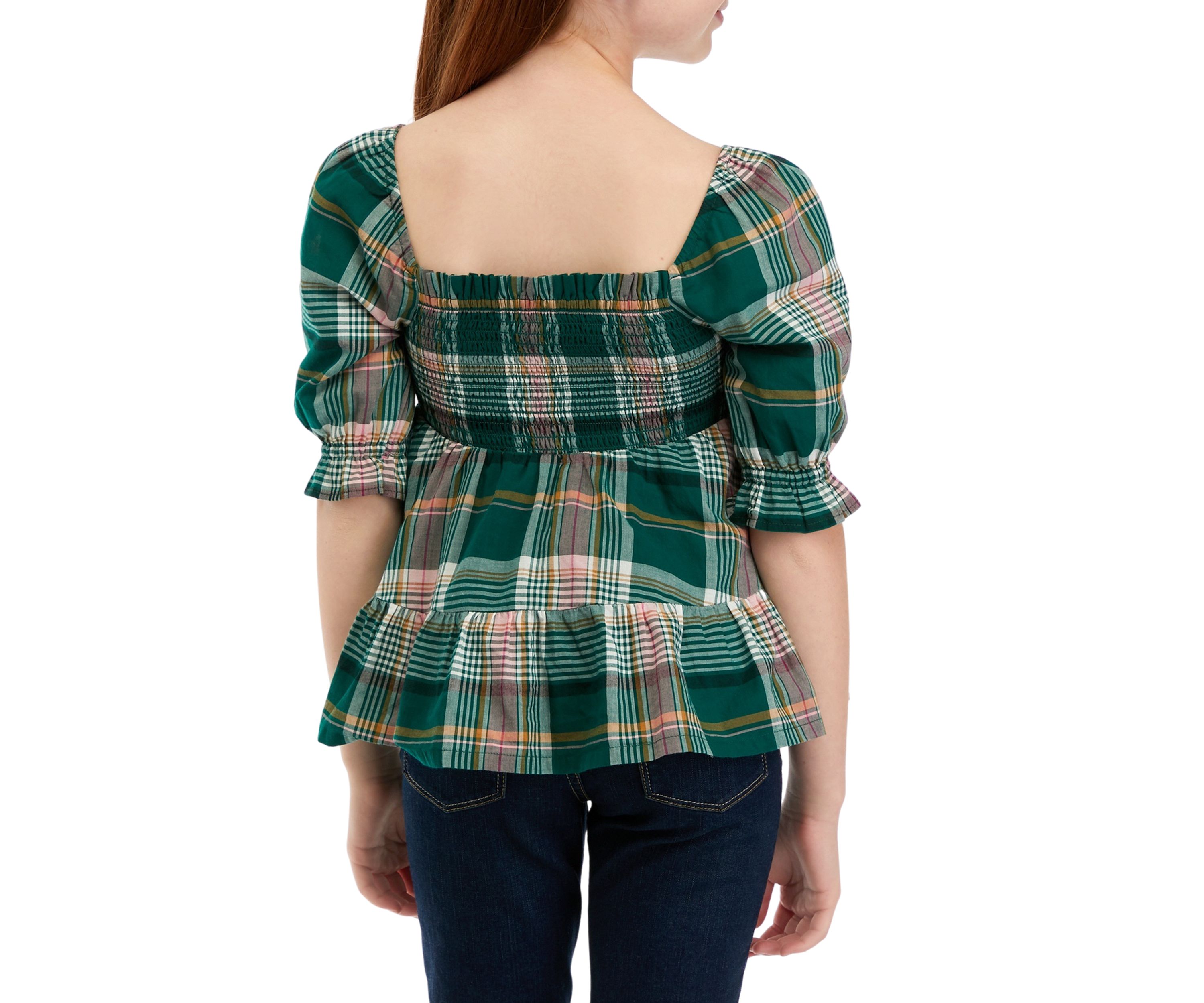 Girls 7-16 Smocked Top