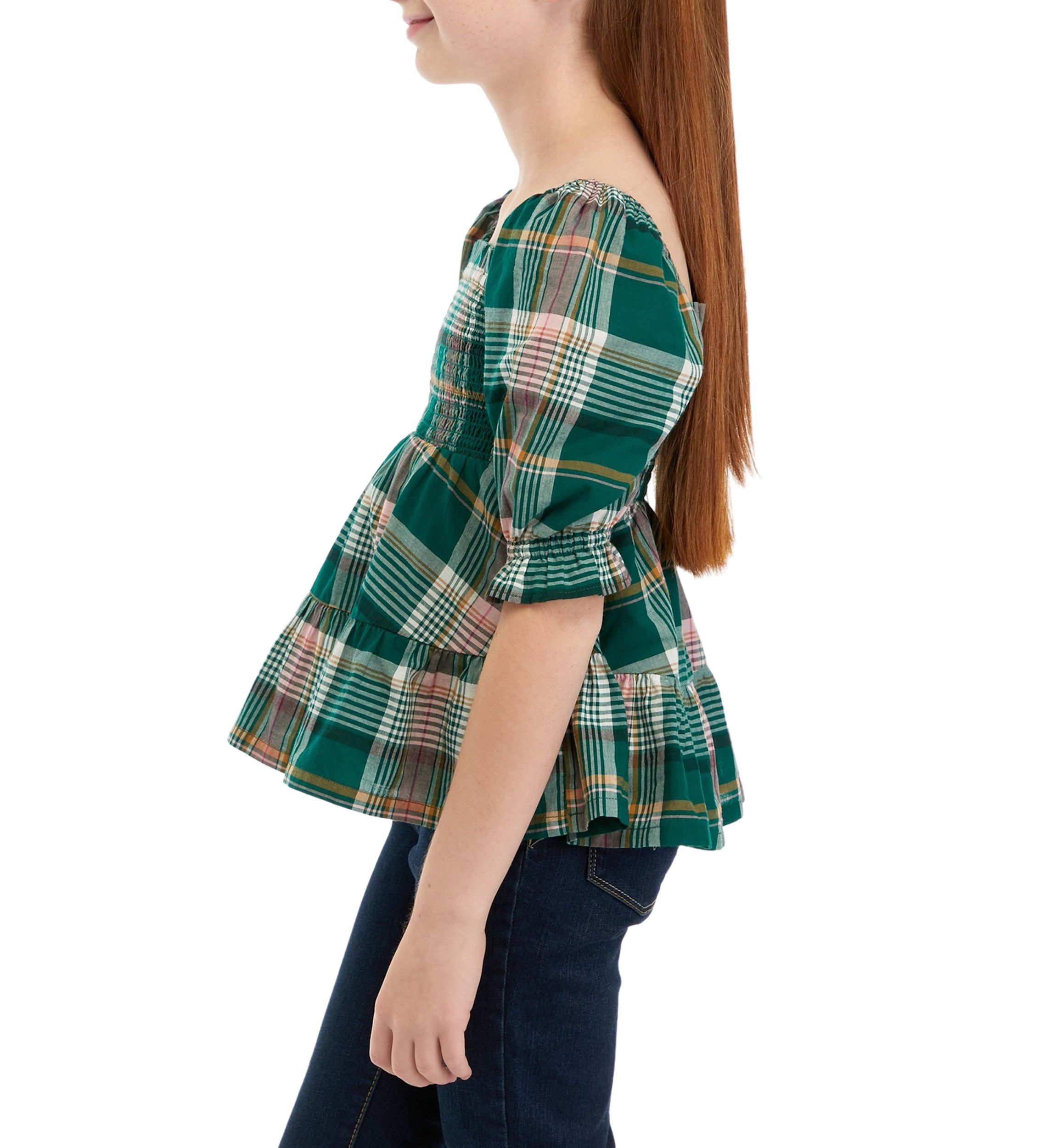 Girls 7-16 Smocked Top