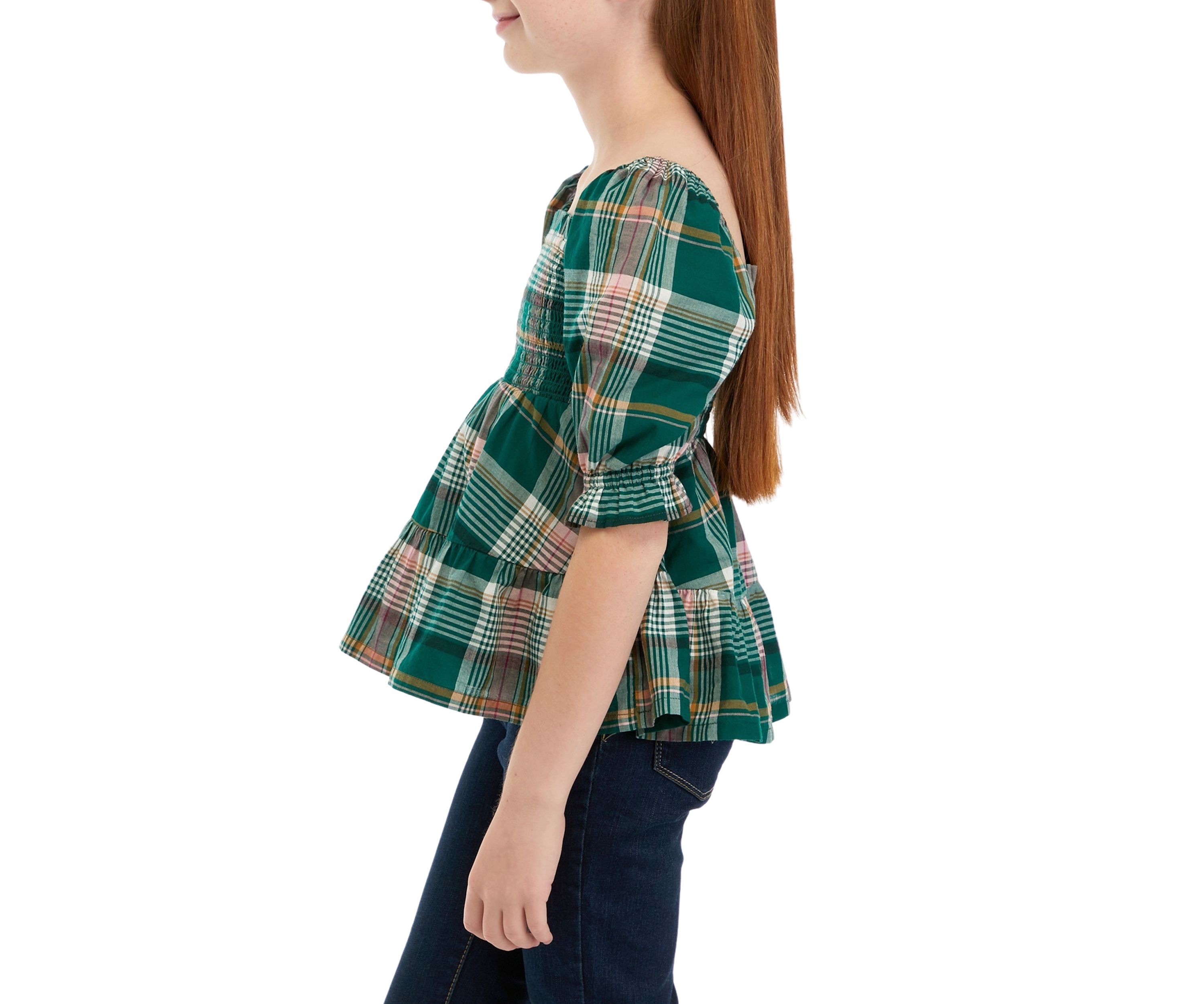 Girls 7-16 Smocked Top