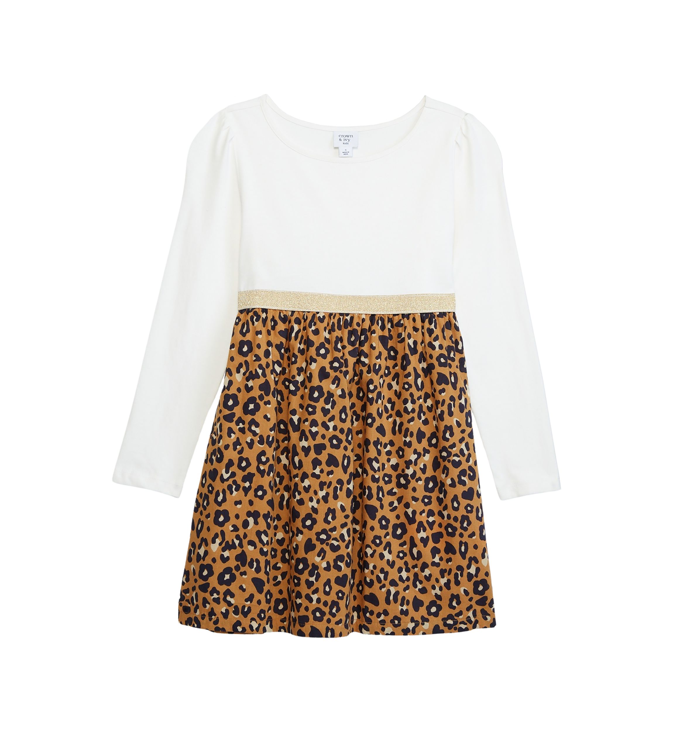 Girls 7-16 Printed Shine Dress