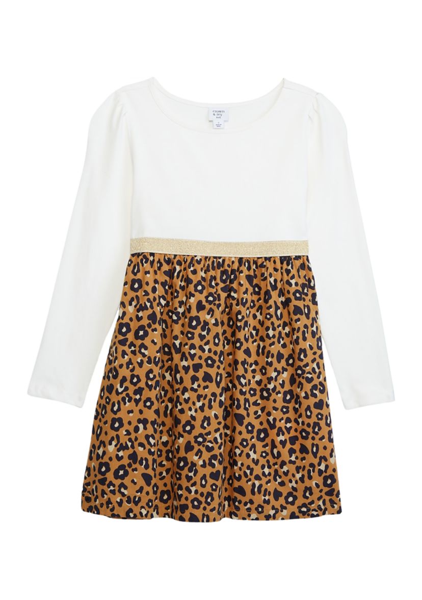 Girls 7-16 Printed Shine Dress