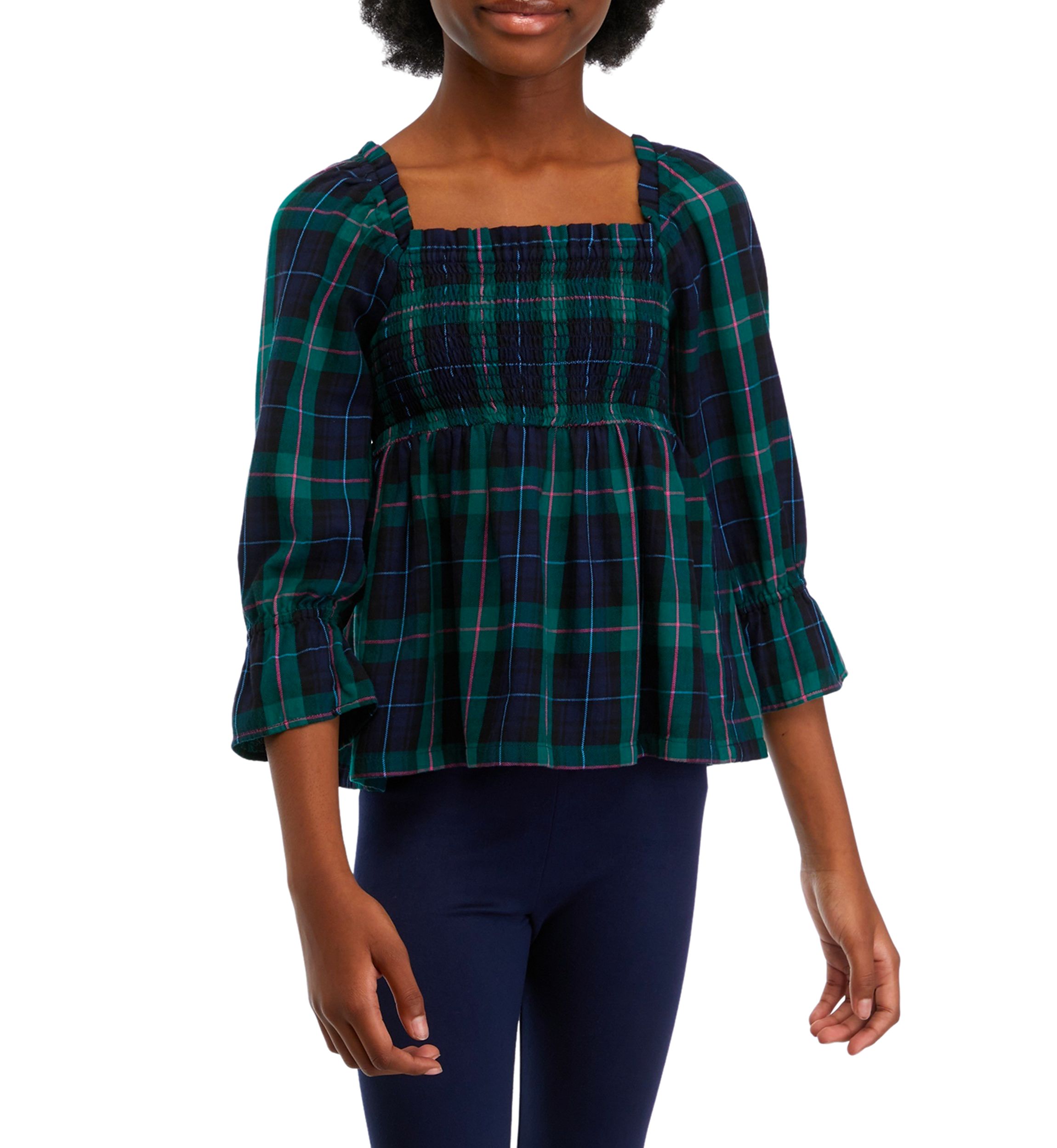 Girls 7-16 Smocked Top