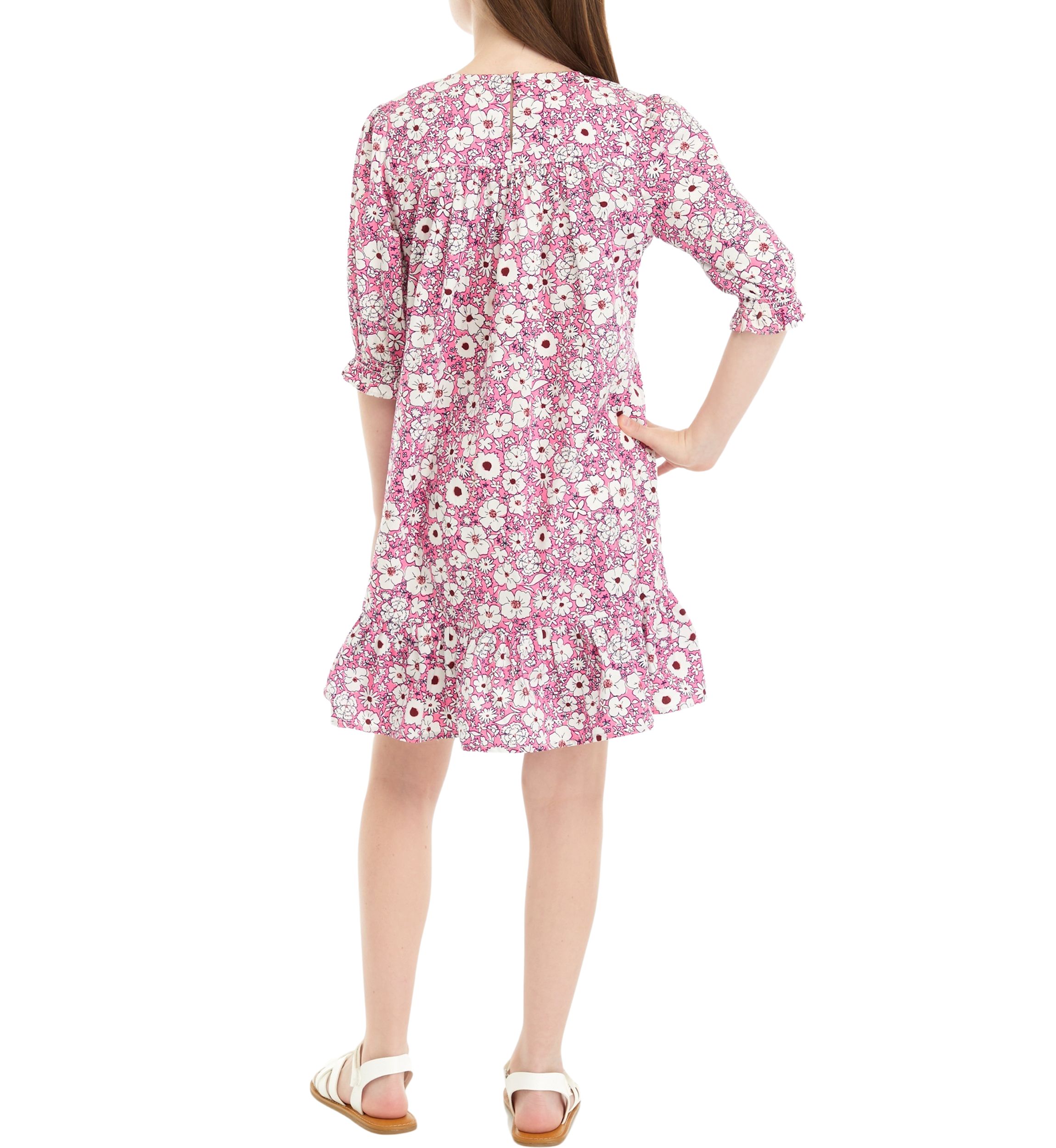 Girls 7-16 Printed Pleated Dress