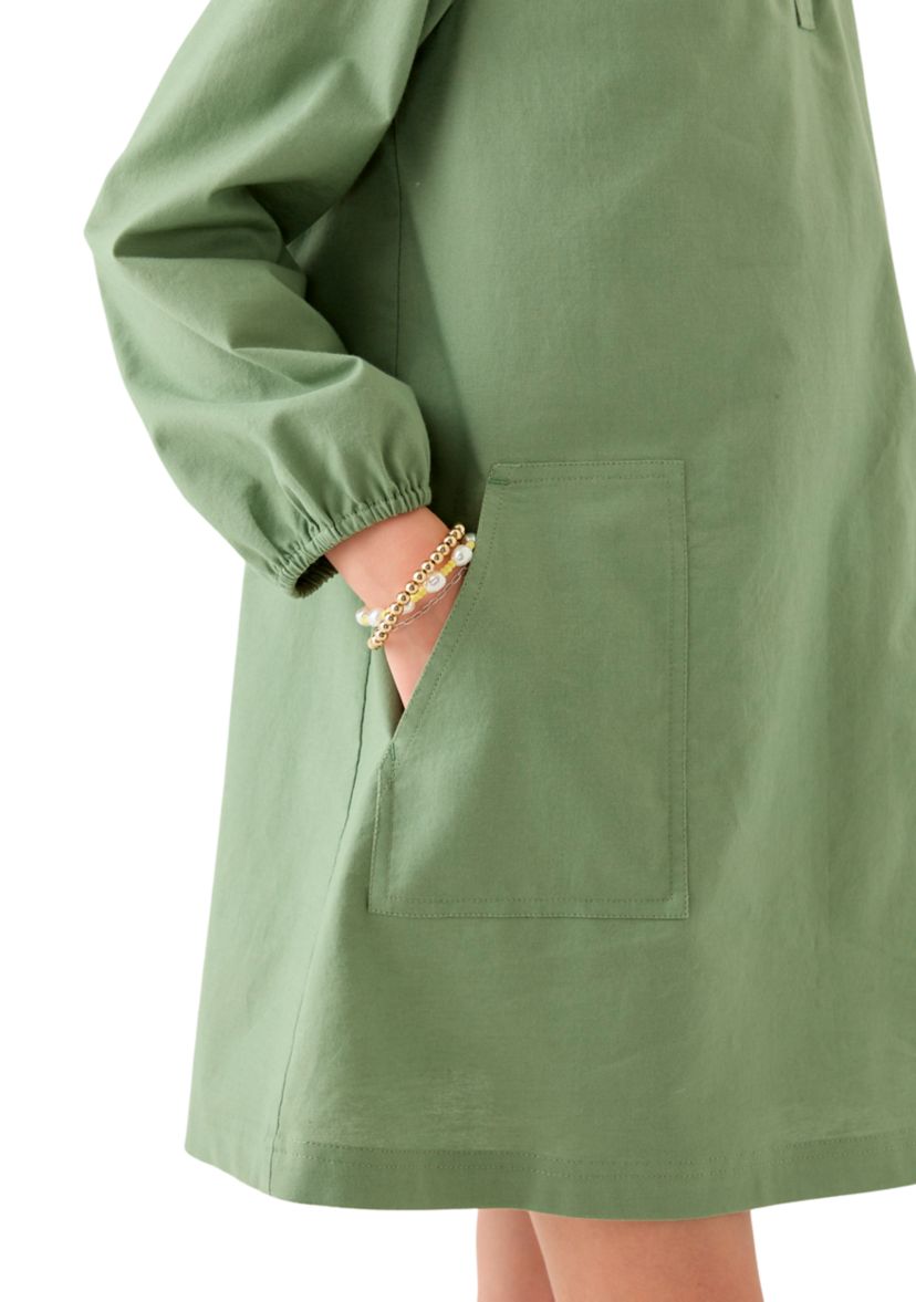 Girls 7-16 Long Sleeve Utility Dress