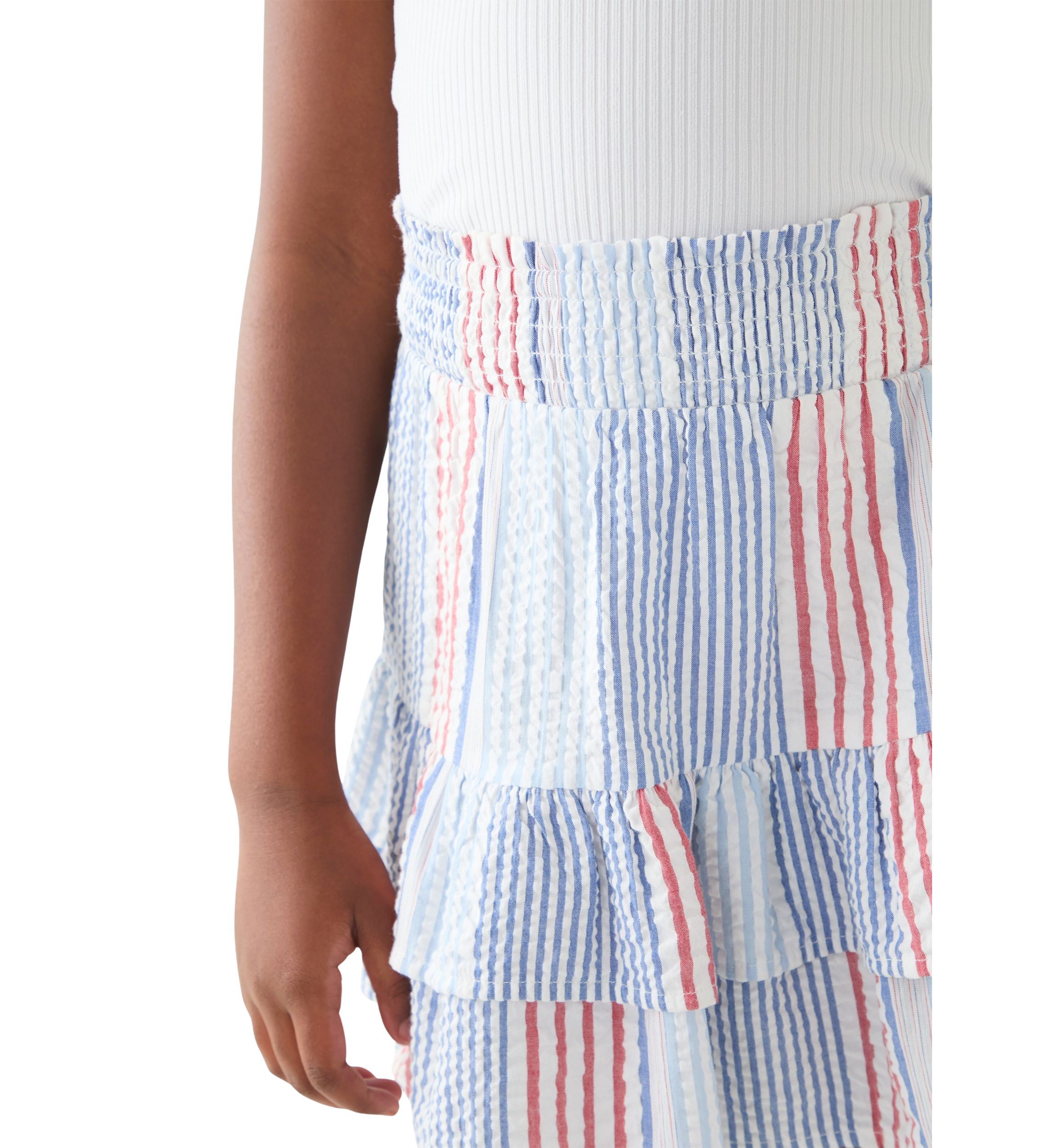 Girls 7-16 Woven Ruffle Skirt