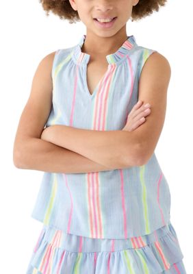 Crown & Ivy Girls 7-16 Printed Tank Top, Small