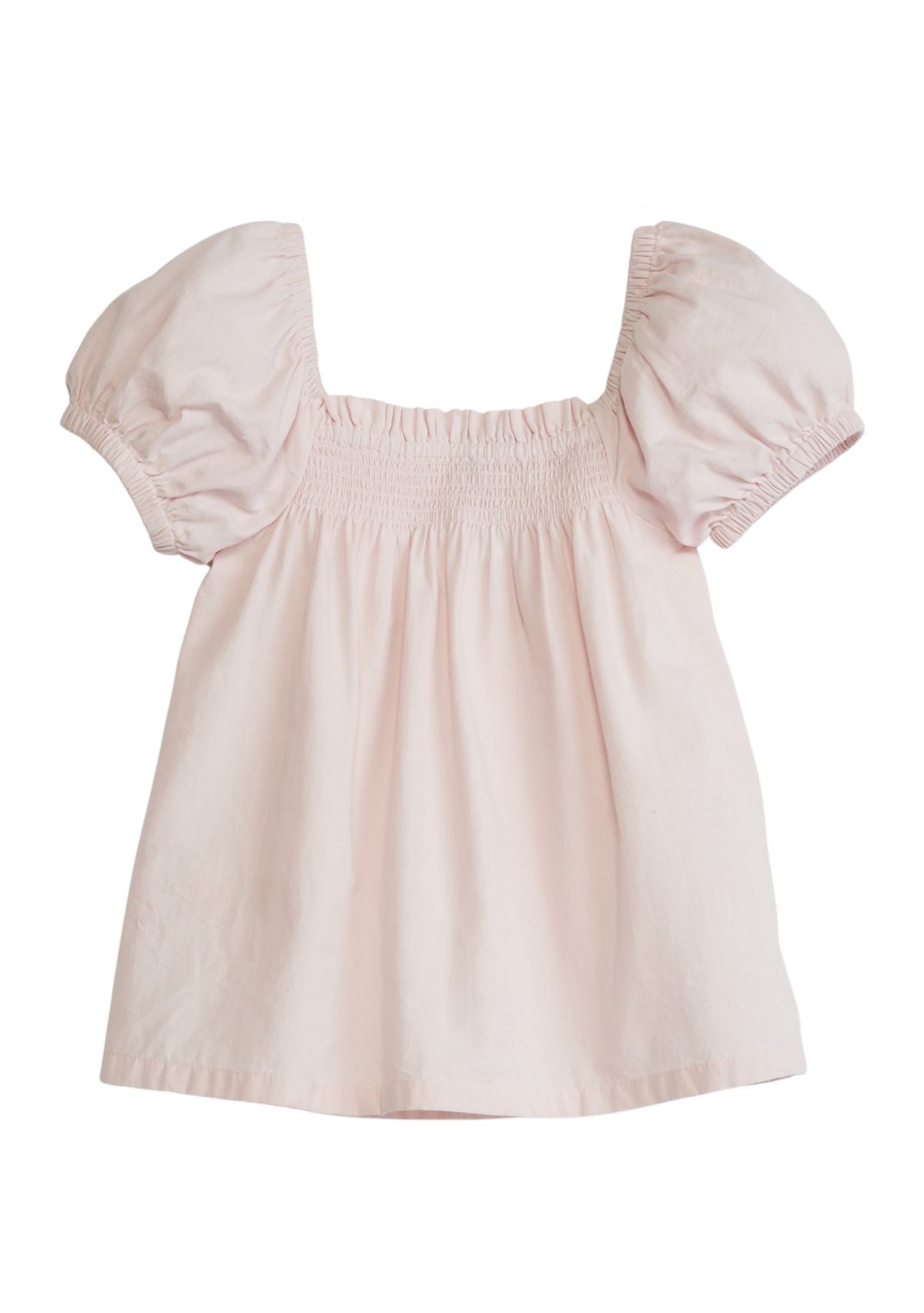 Girls 7-16 Puff Sleeve Solid Top