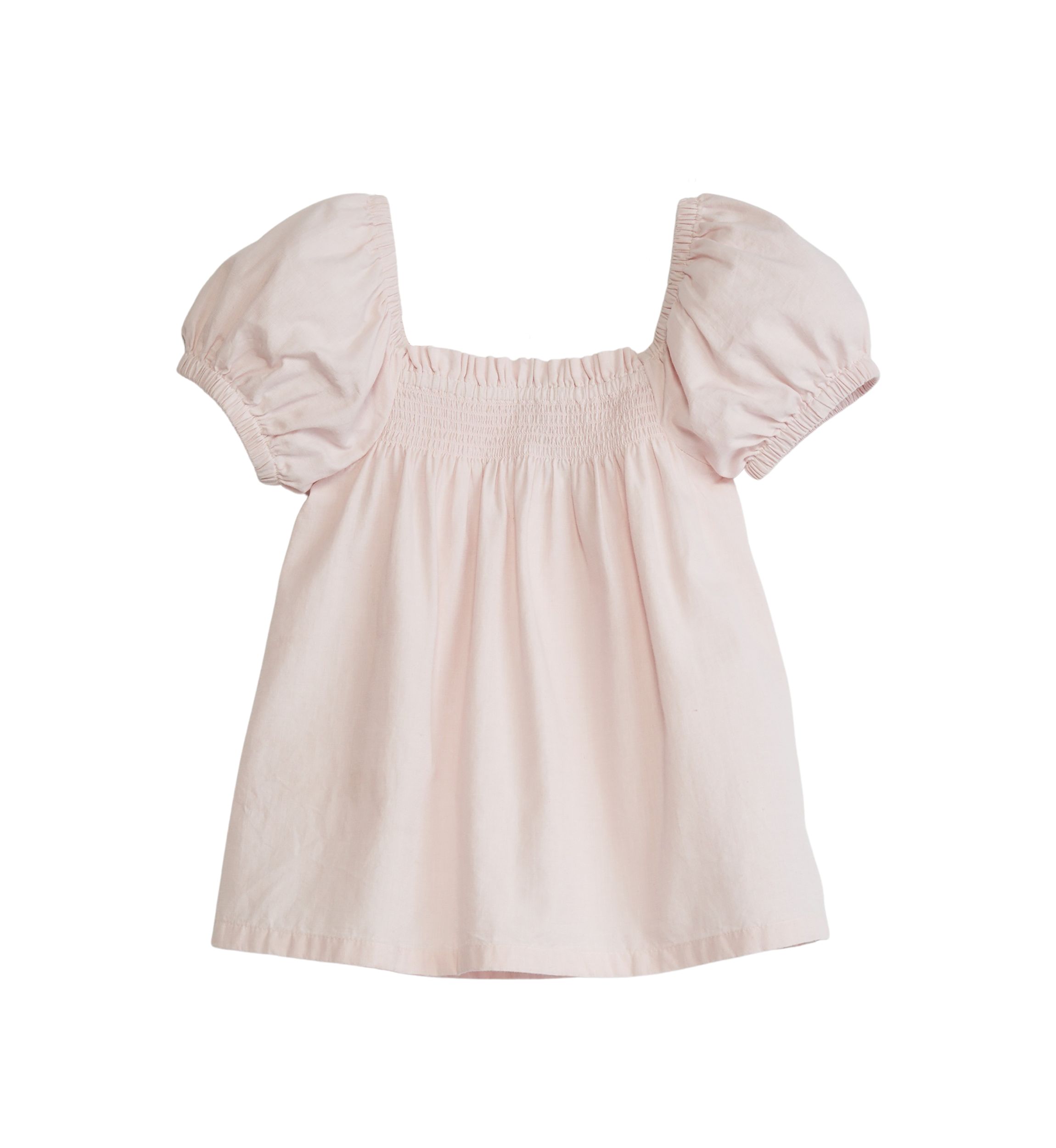 Girls 7-16 Puff Sleeve Solid Top