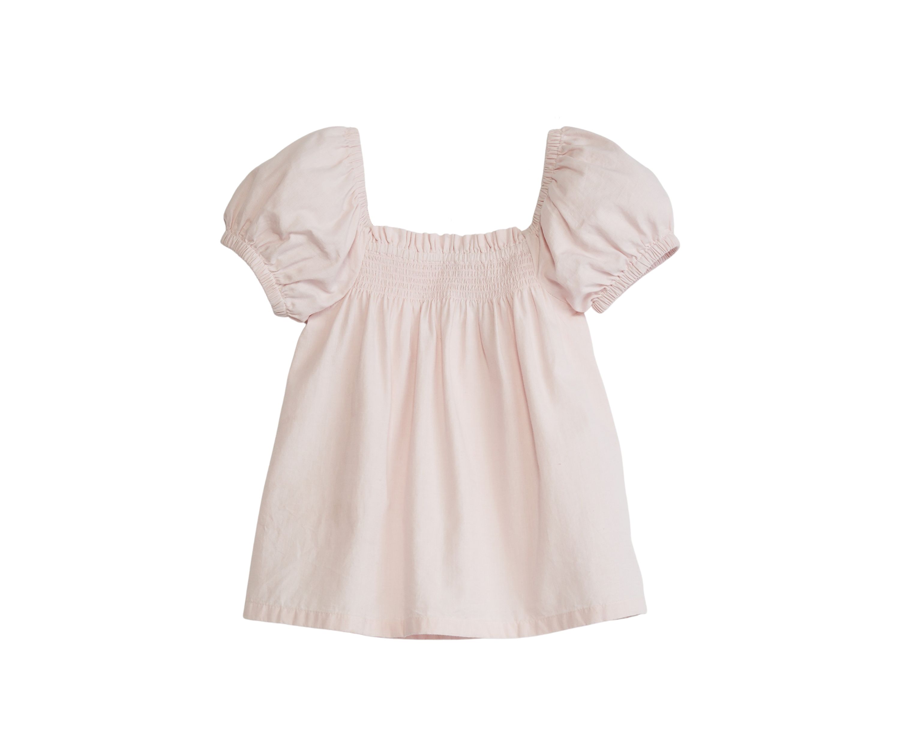 Girls 7-16 Puff Sleeve Solid Top
