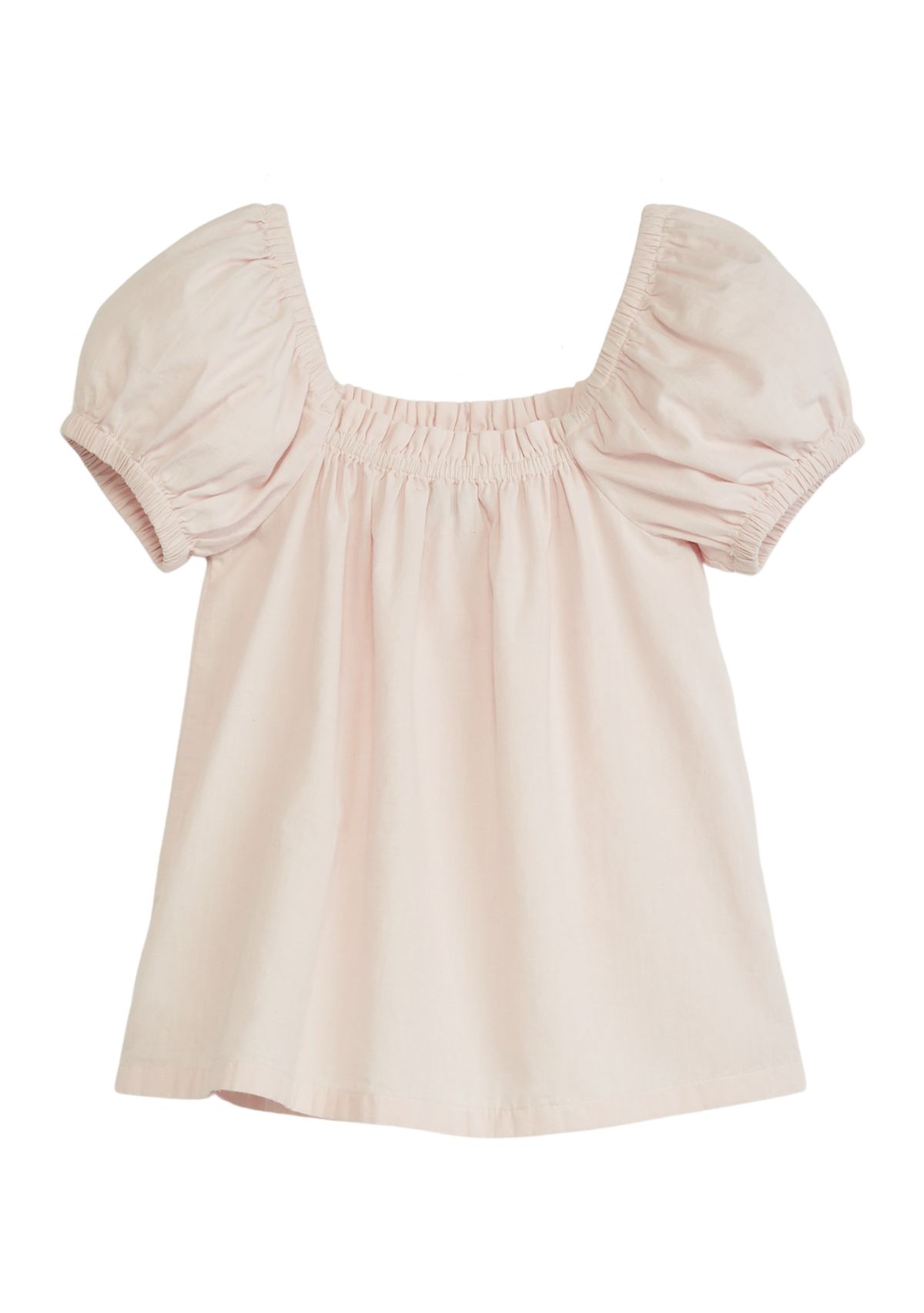 Girls 7-16 Puff Sleeve Solid Top