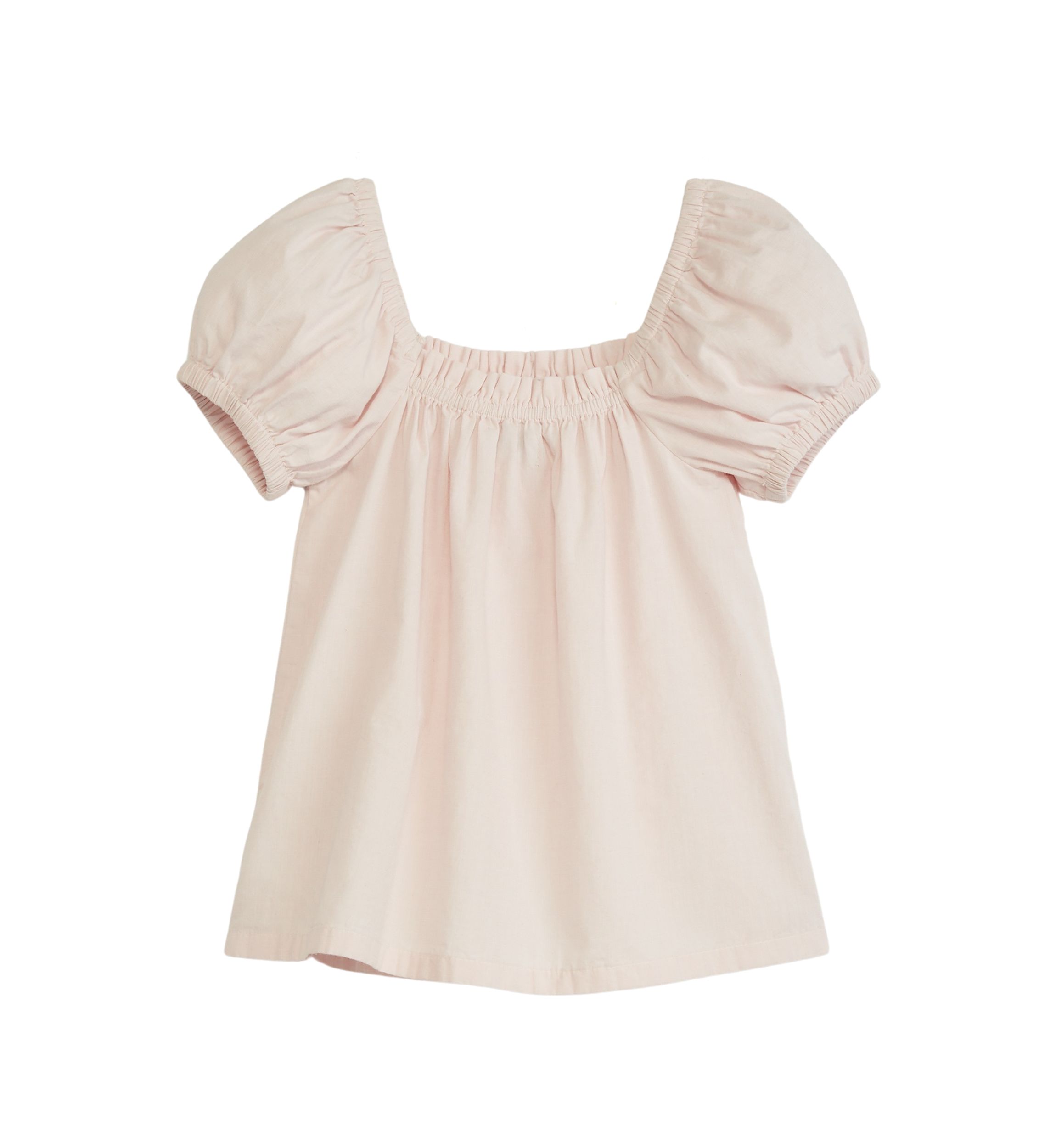 Girls 7-16 Puff Sleeve Solid Top