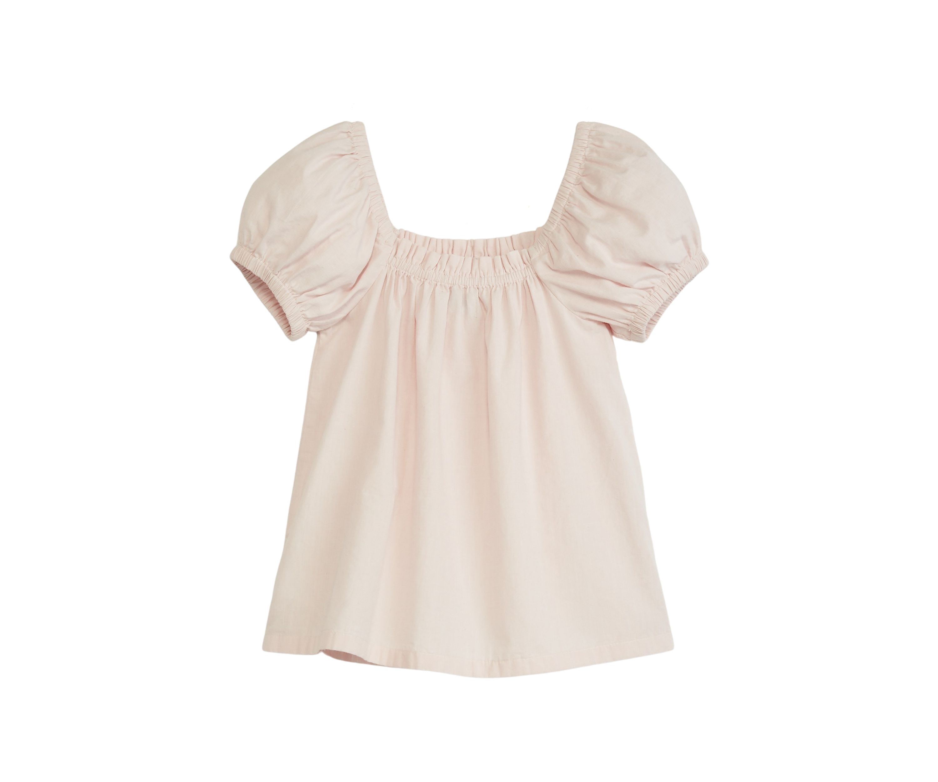 Girls 7-16 Puff Sleeve Solid Top