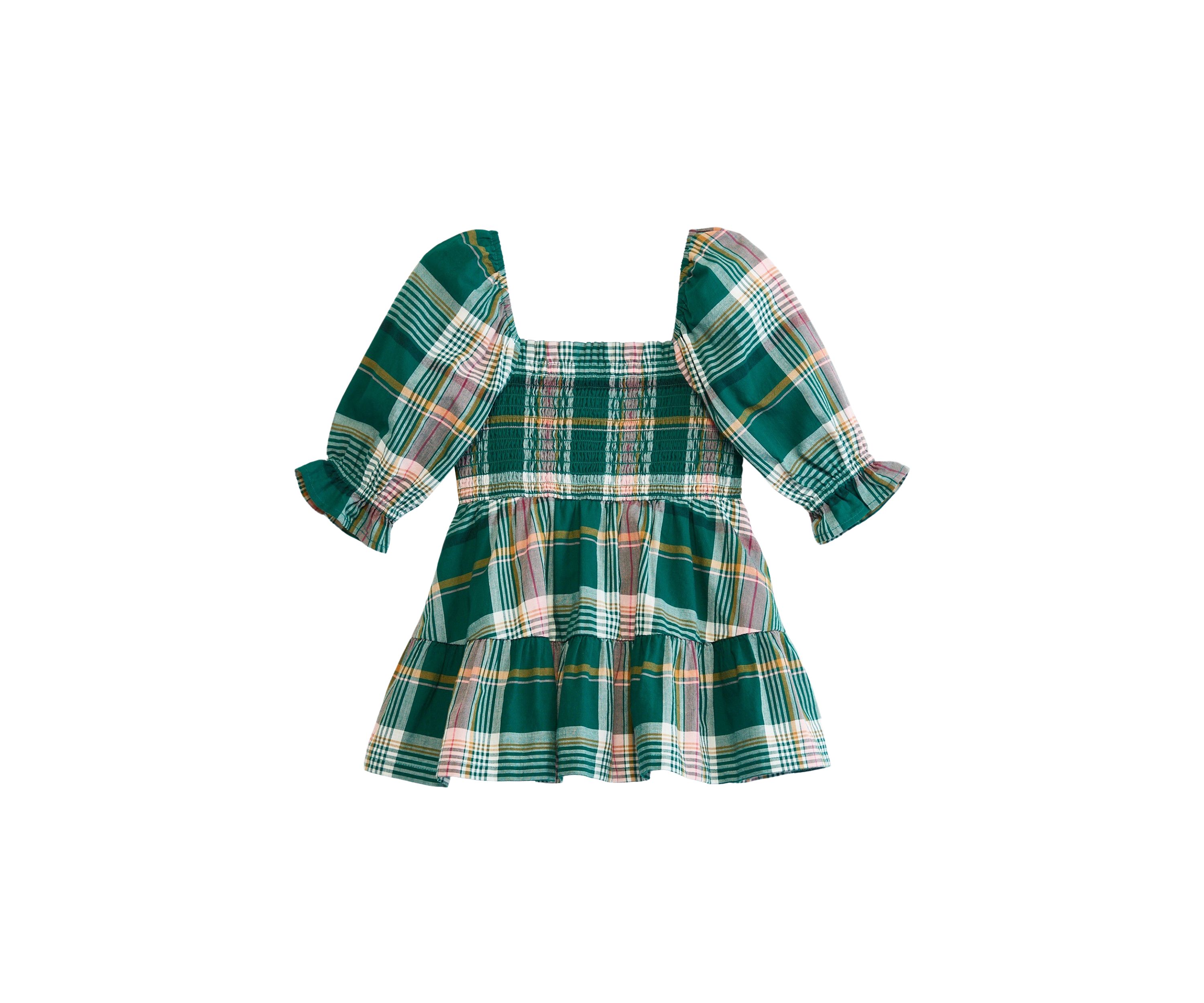 Girls 4-6x Smocked Printed Top