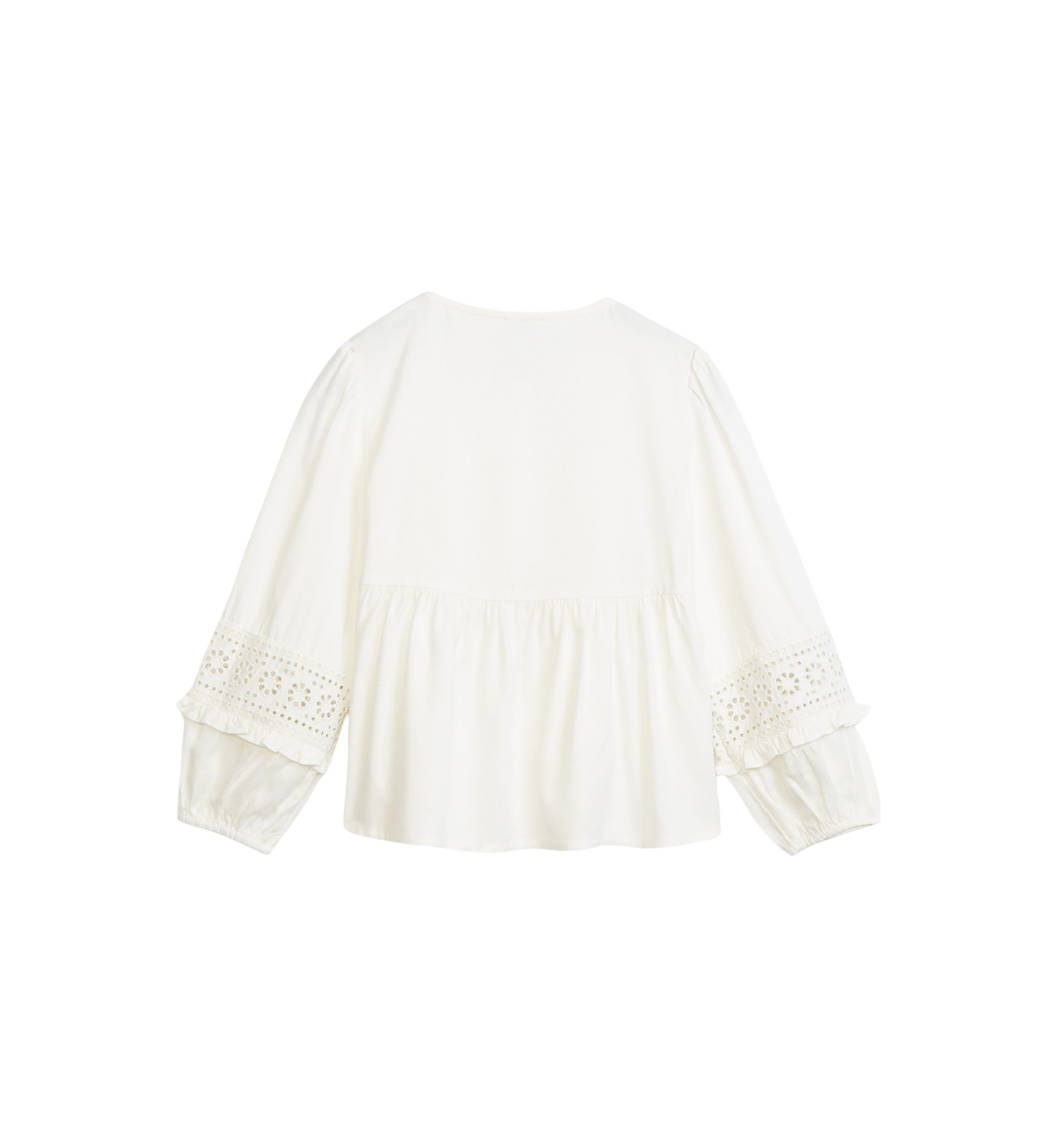 Girls 4-6x Eyelet Trim Top