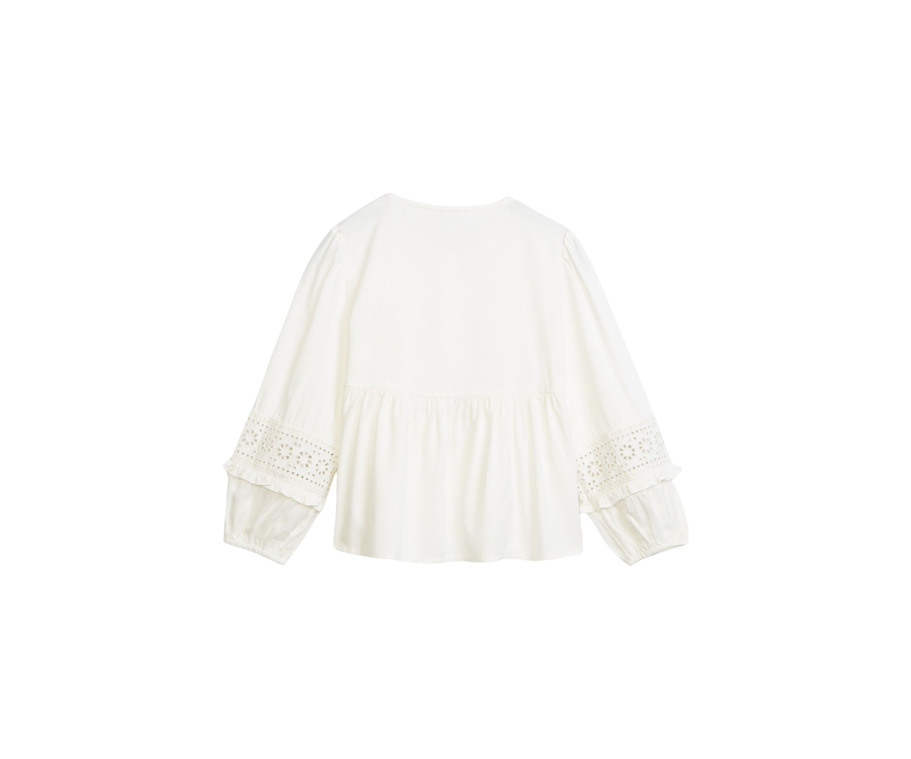 Girls 4-6x Eyelet Trim Top