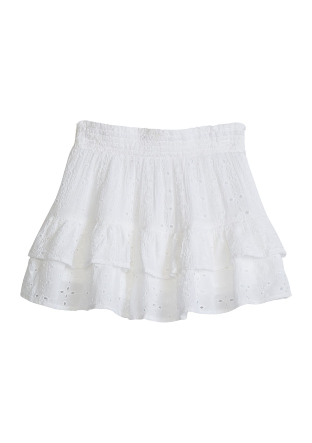 Girls 7-16 Eyelet Ruffle Skirt
