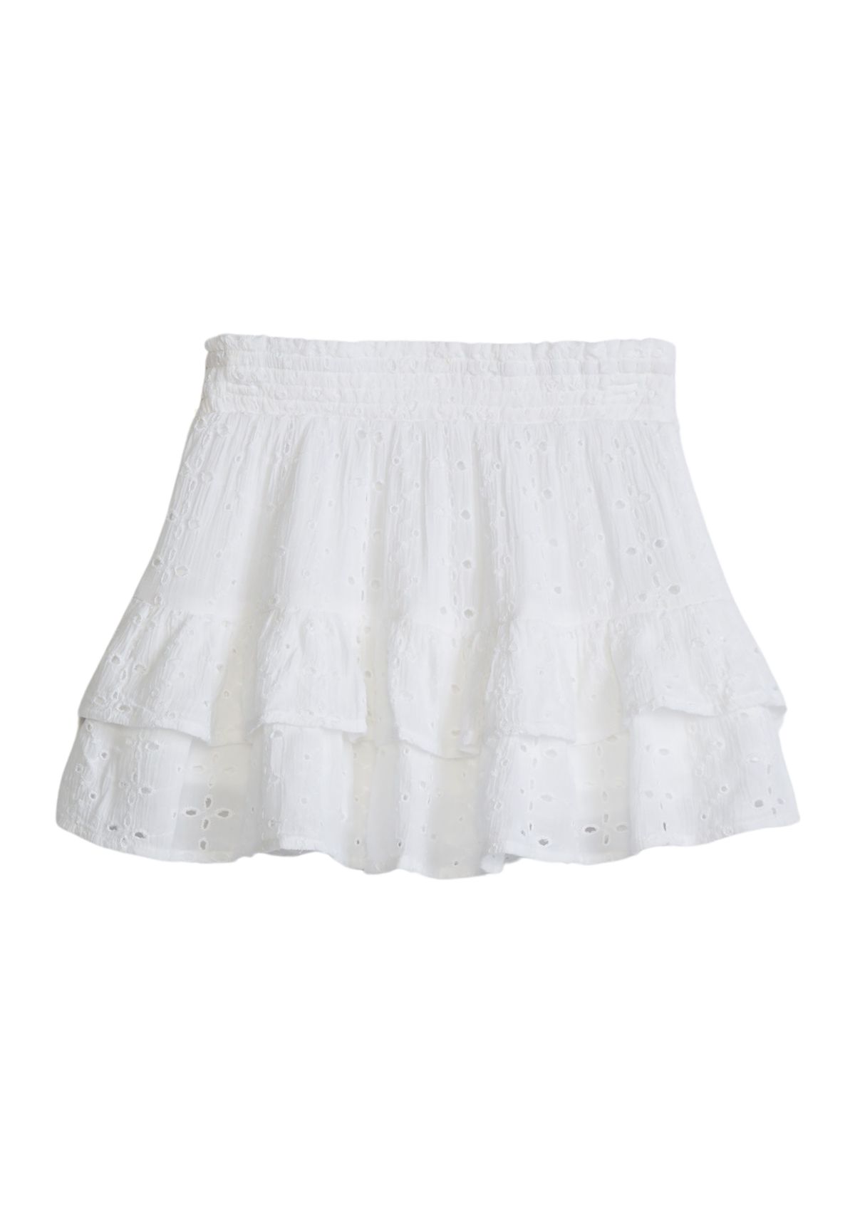 Girls 7-16 Eyelet Ruffle Skirt