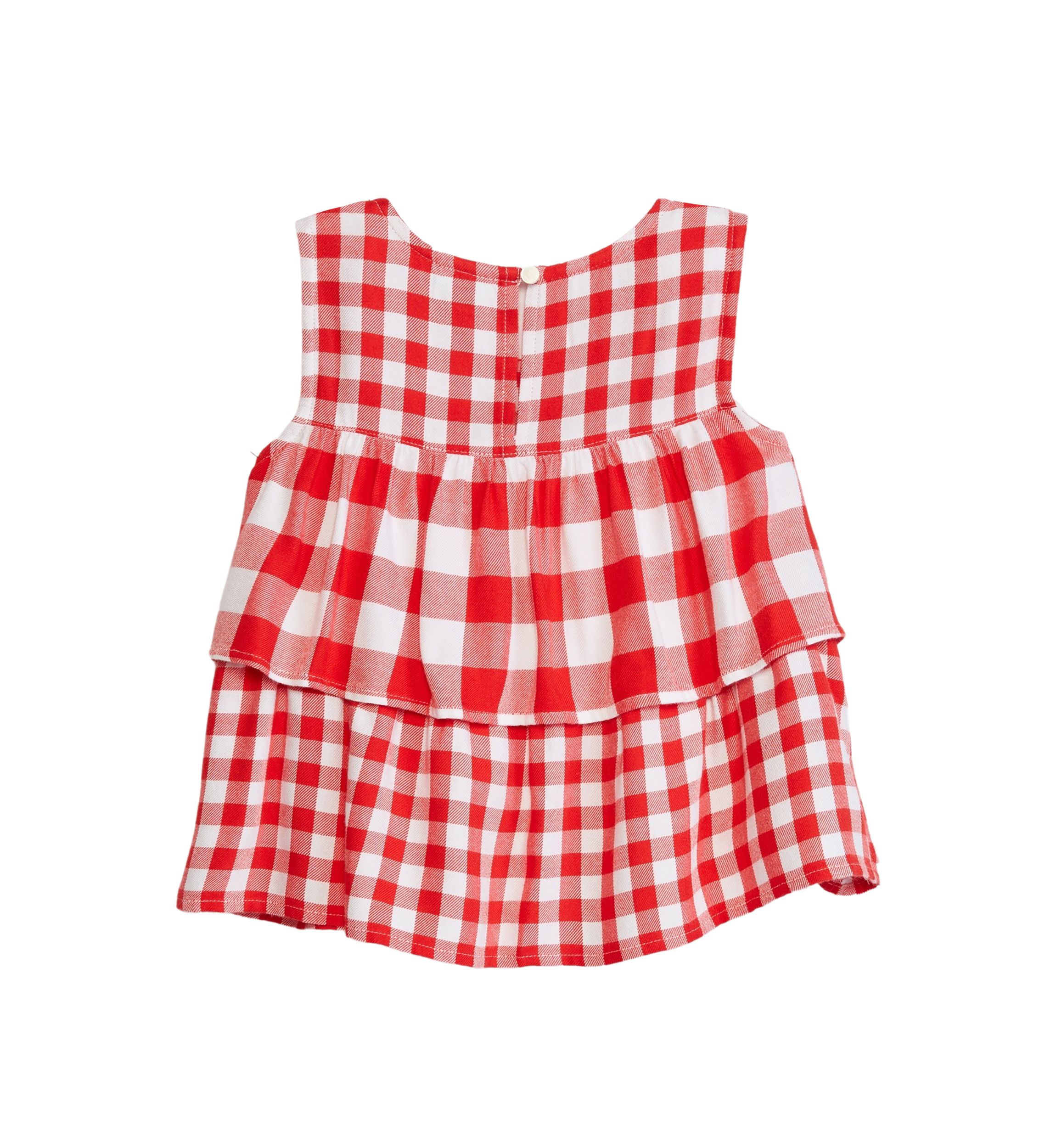 Girls 4-6x Layered Woven Yarn Dyed Tank Top