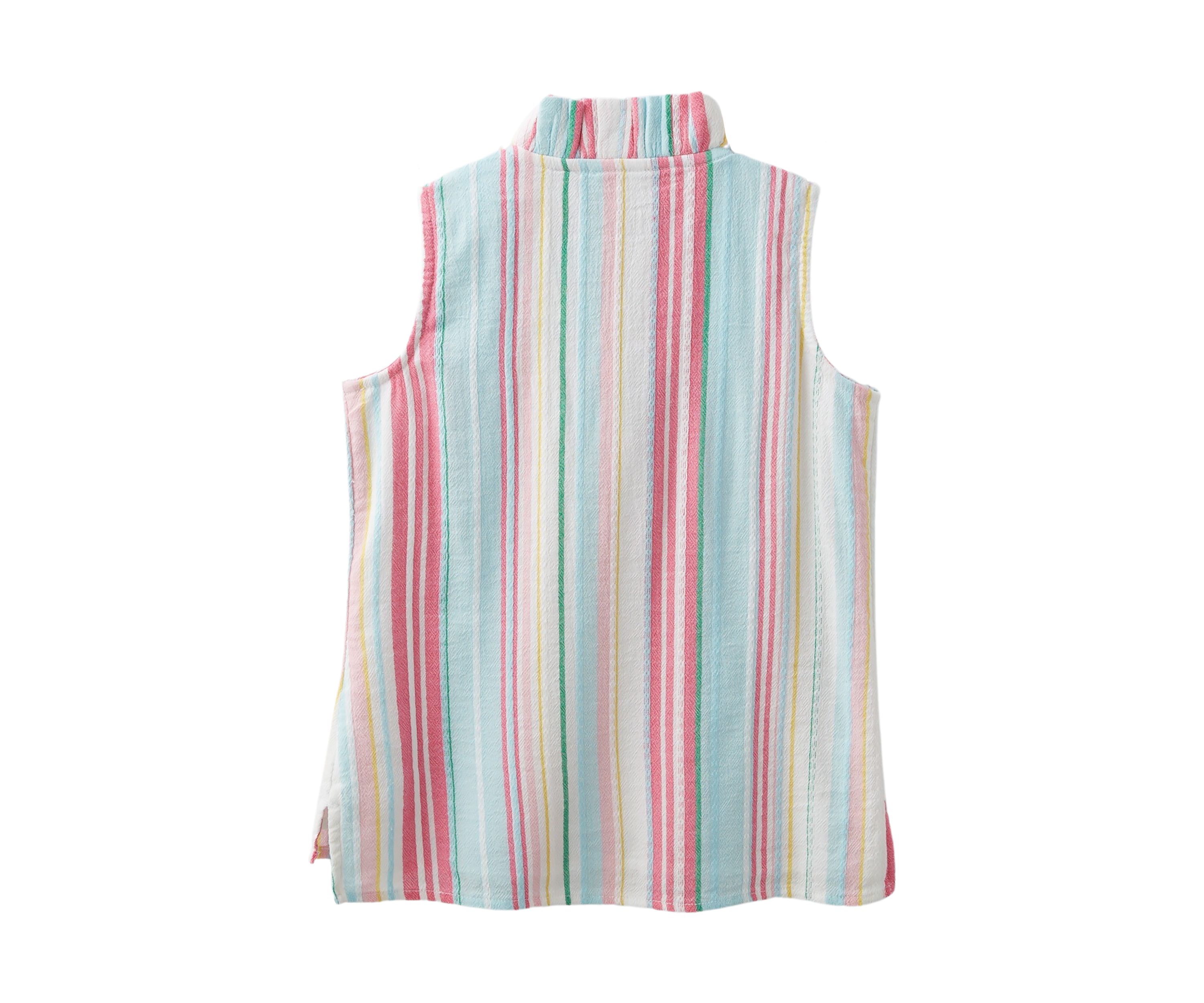 Girls 4-6x Ruffle Neck Tank Top