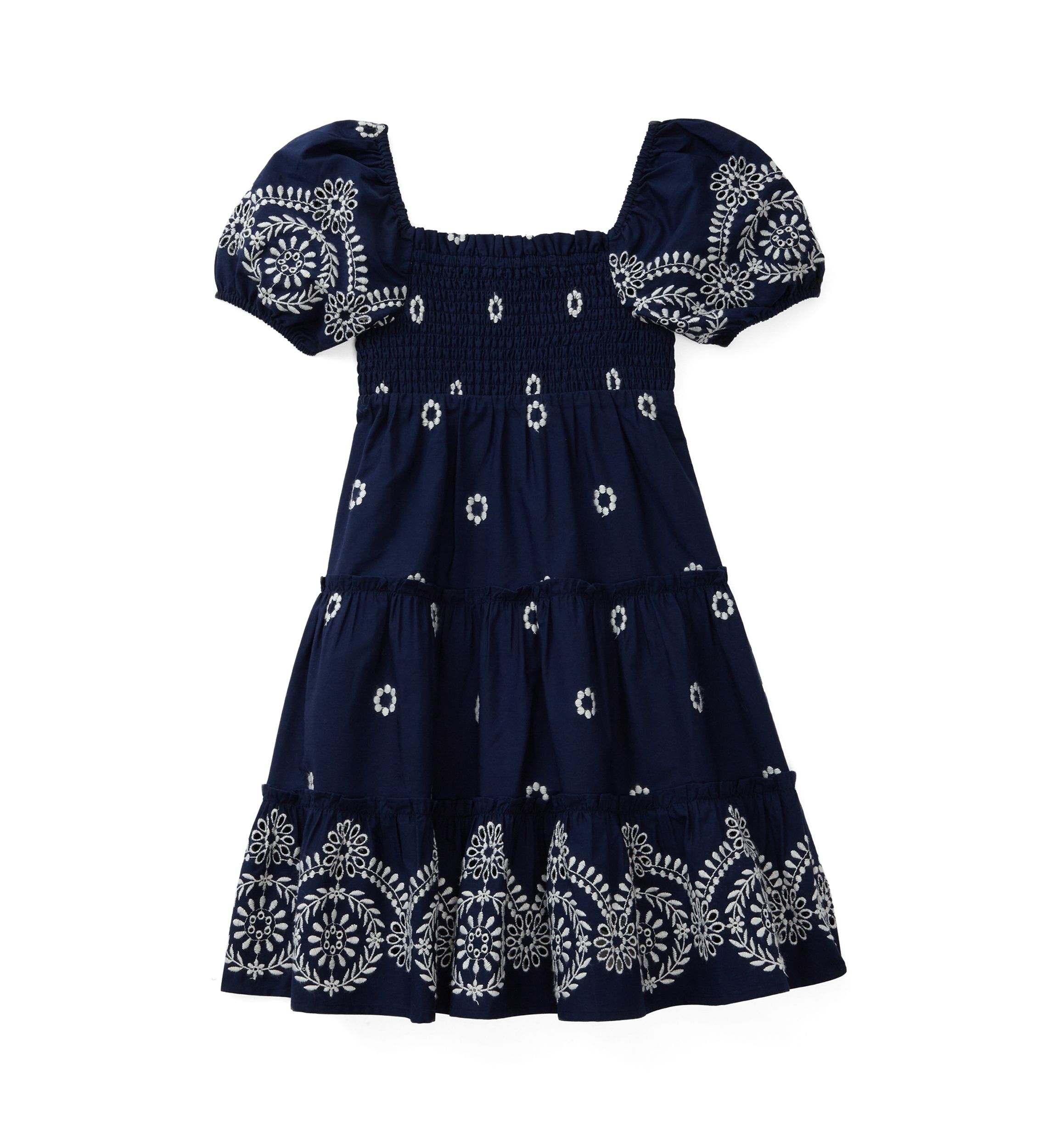 Girls 4-6x Broderie Smocked Dress