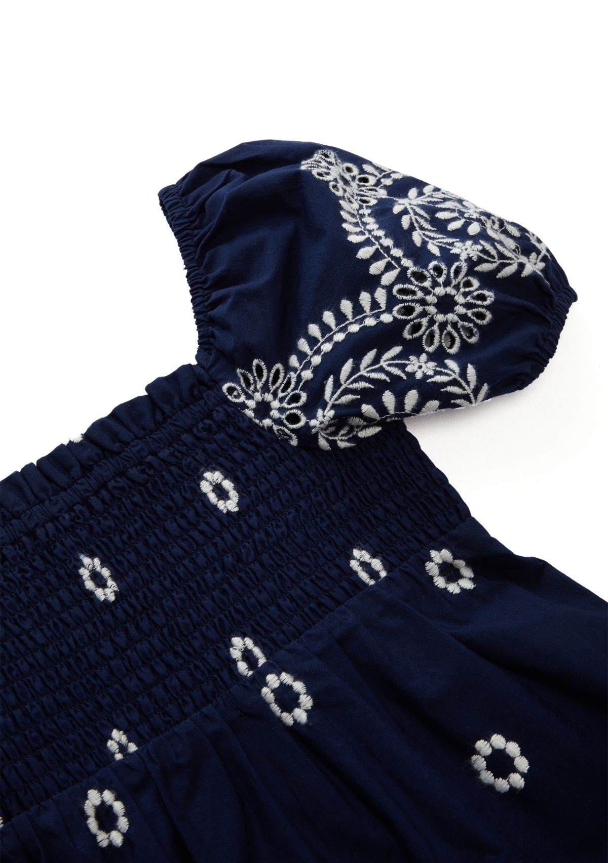 Girls 4-6x Broderie Smocked Dress