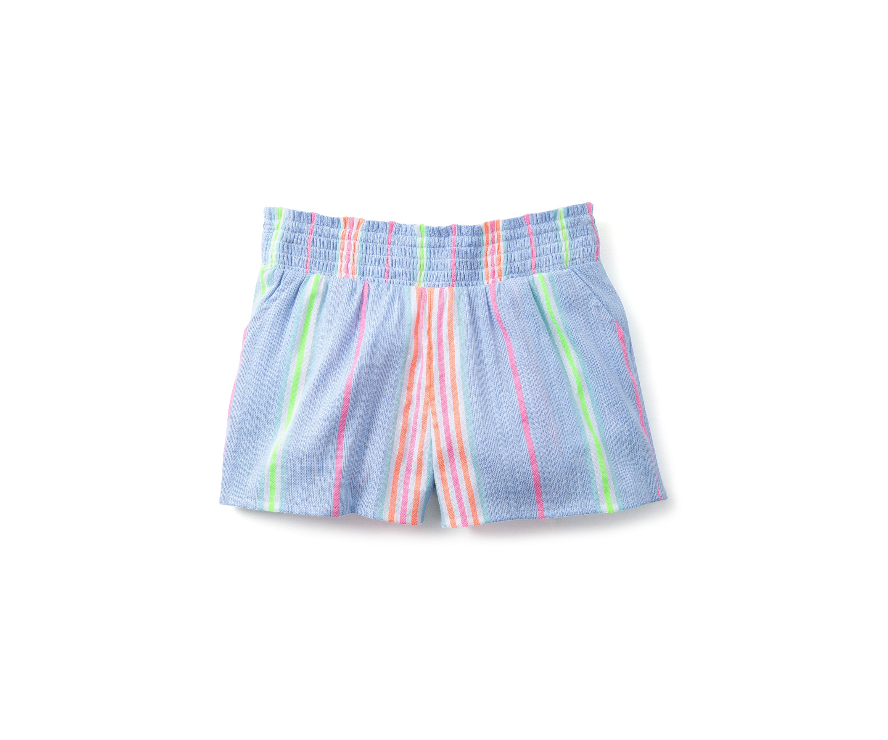 Girls 4-6x Smocked Woven Yarn Dyed Shorts