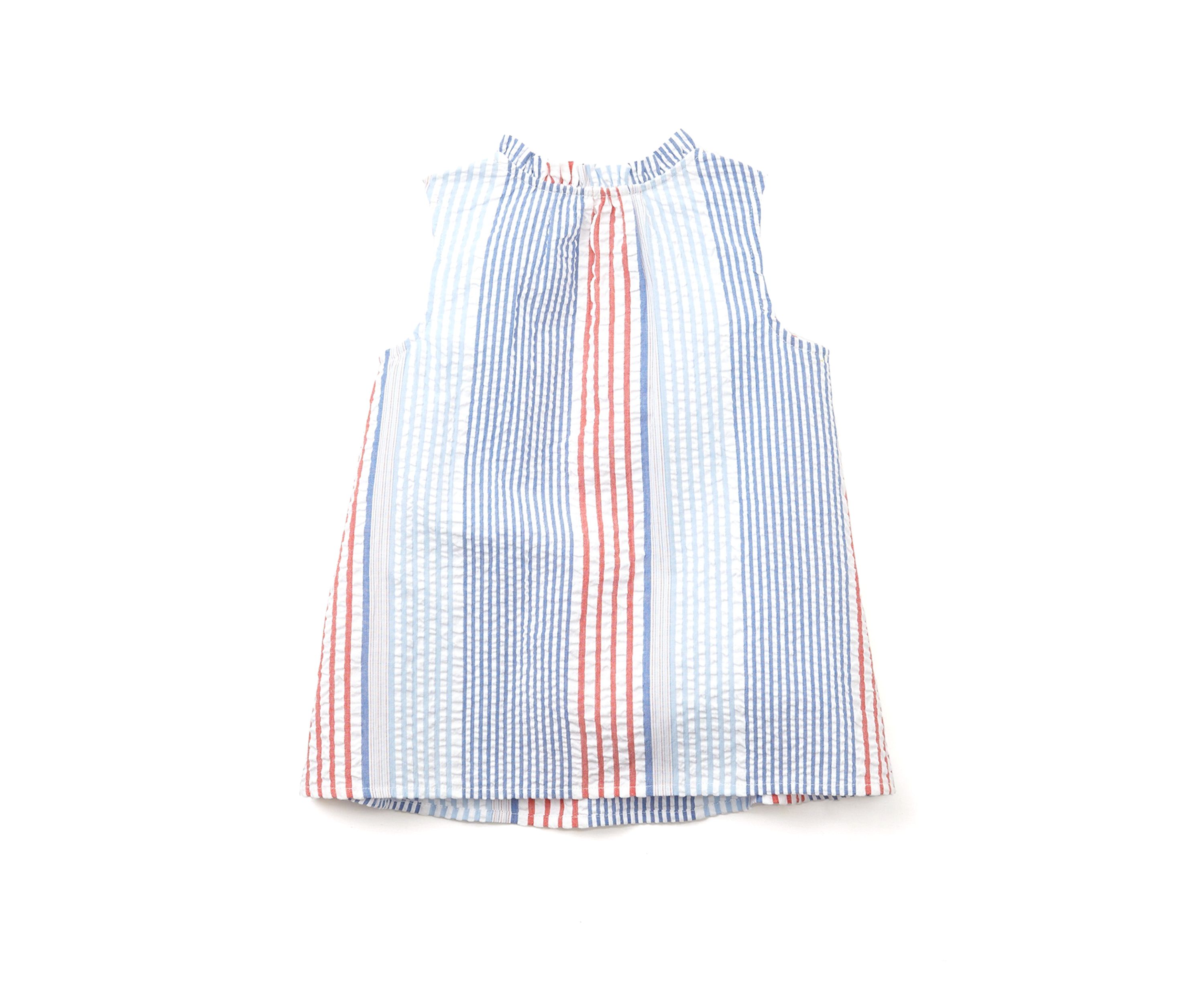 Girls 4-6x Ruffle Tank Seersucker Dress