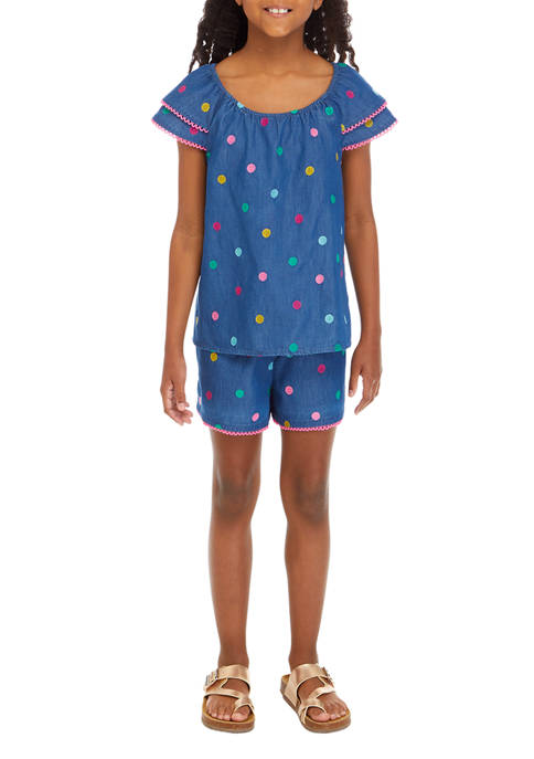 Crown & Ivy™ Girls 7-16 Tiered Shirt and