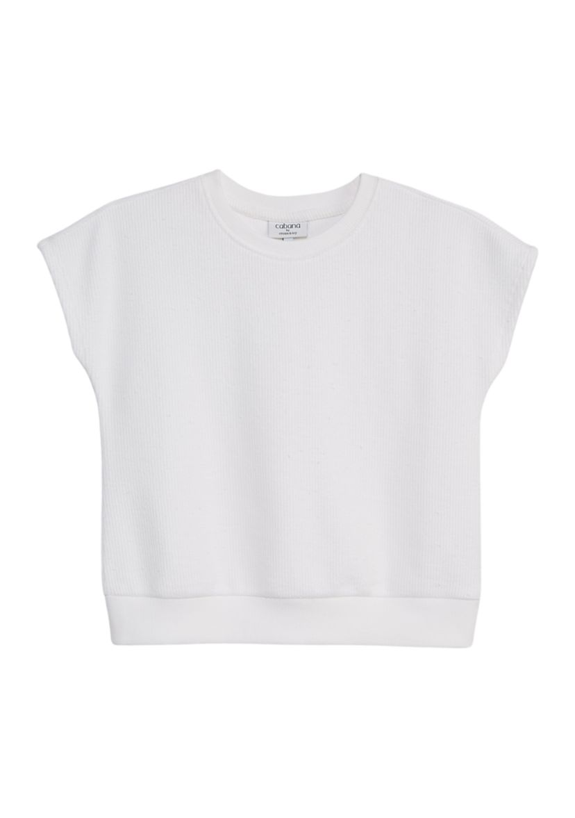 Girls 7-16 Solid Boxy Top