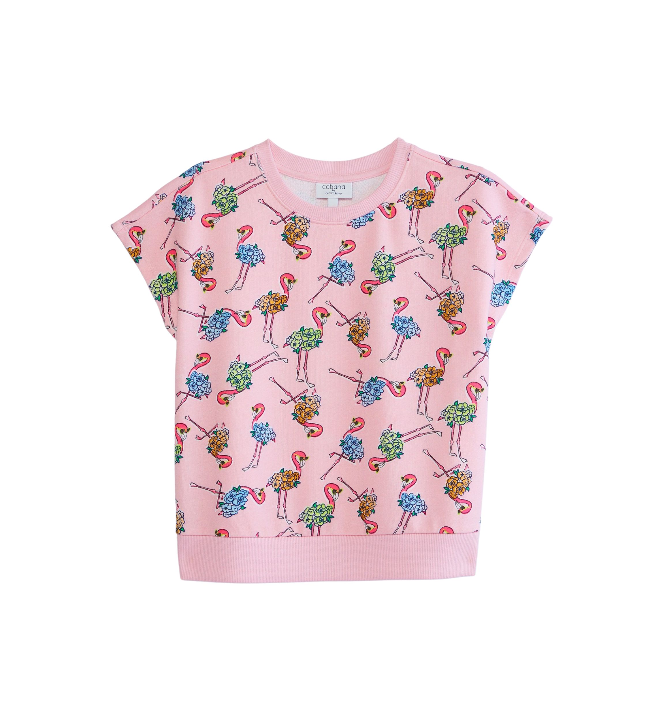 Girls 7-16 Boxy Print Top