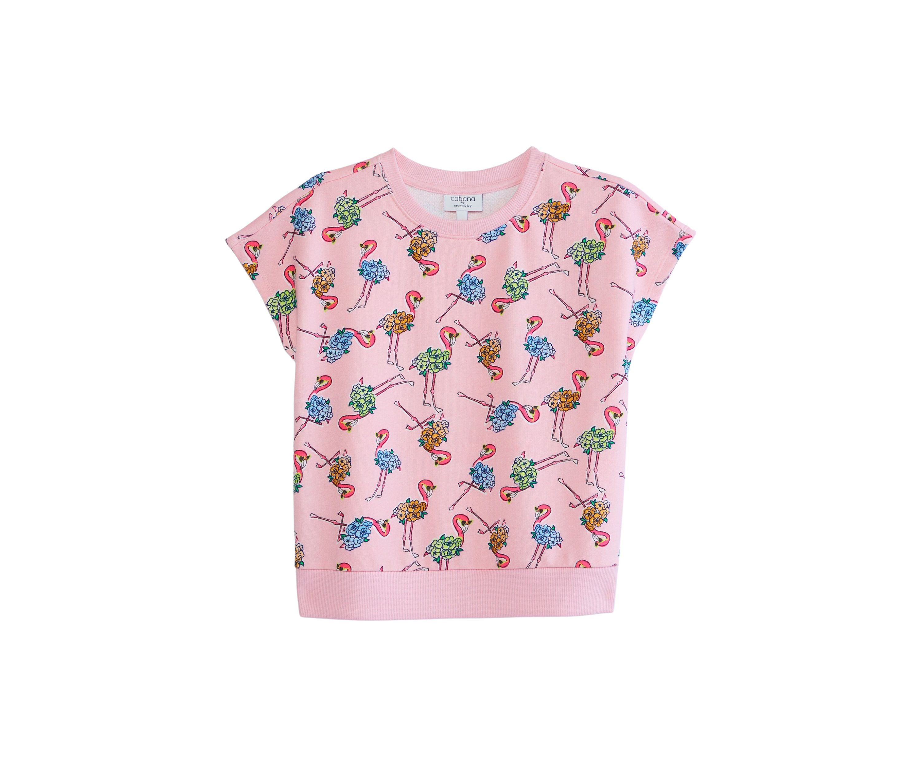 Girls 7-16 Boxy Print Top