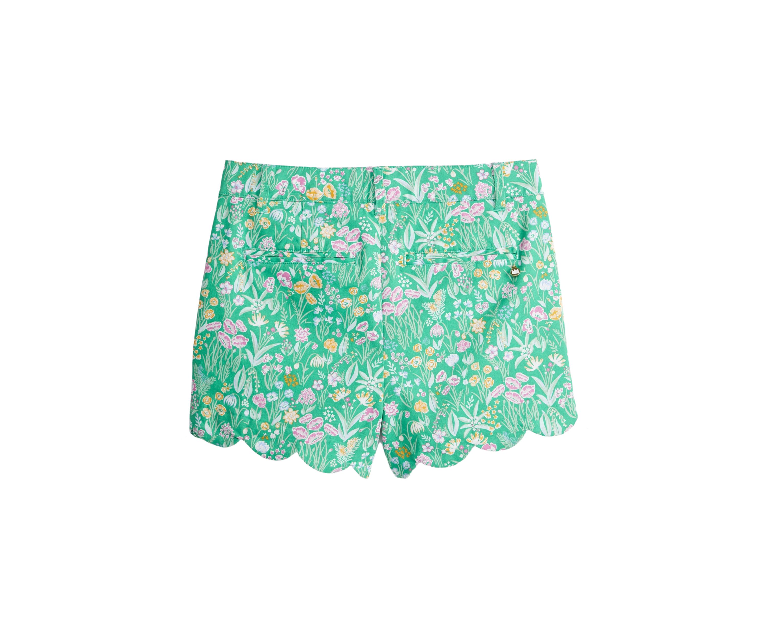 Girls 7-16 Printed Scallop Shorts