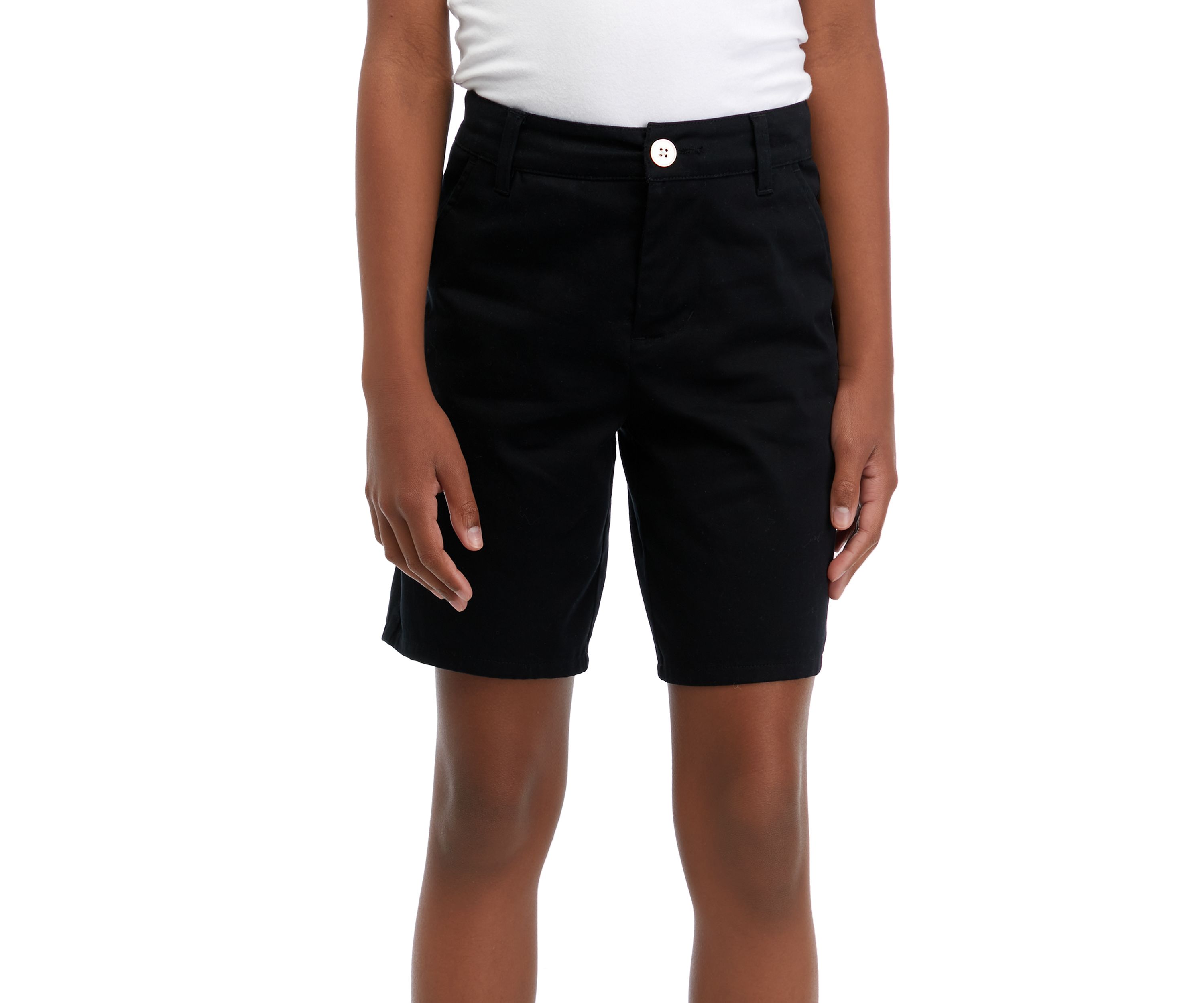 Girls 7-16 Solid Regulation Shorts