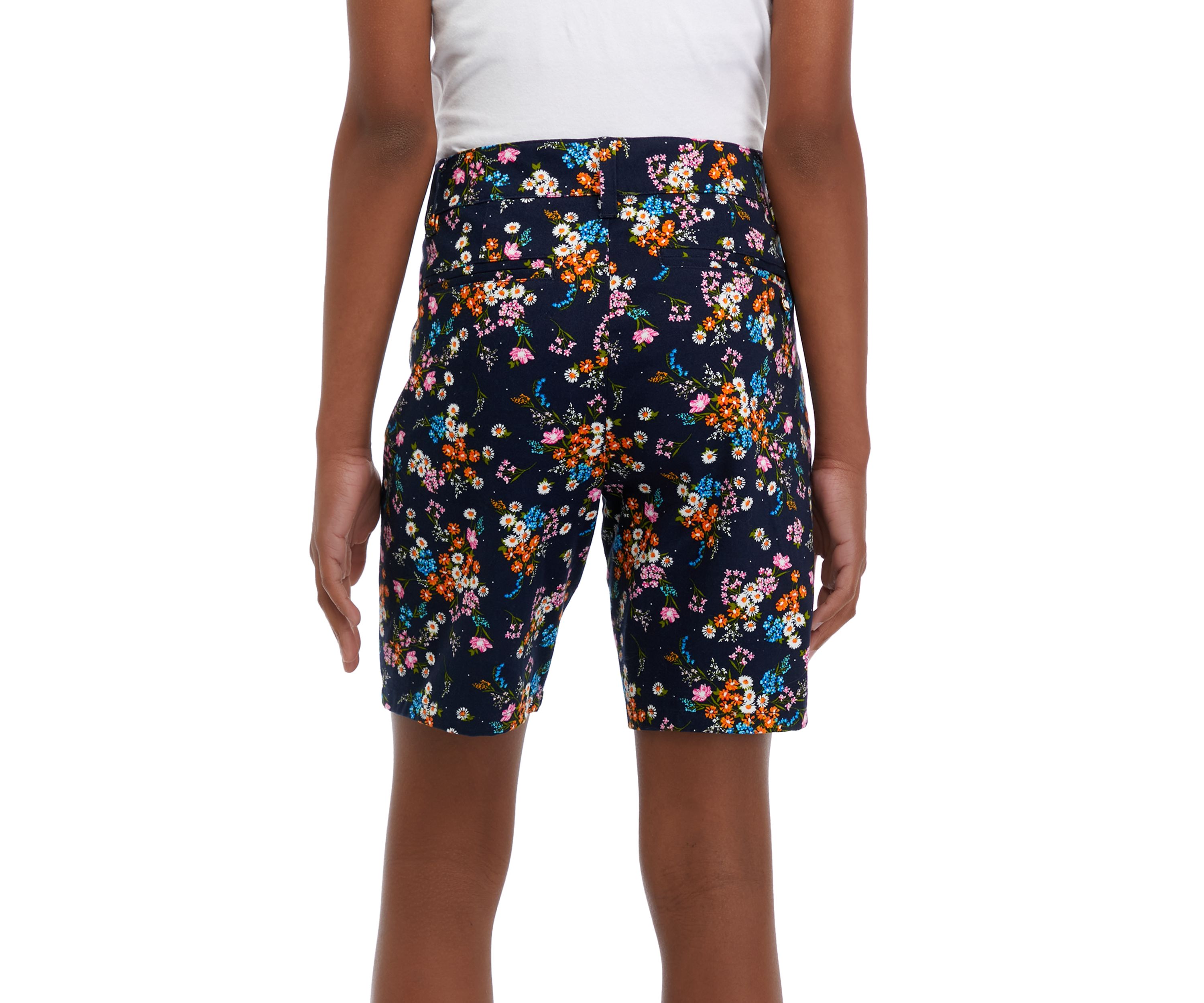 Girls 7-16 Printed Regulation Shorts
