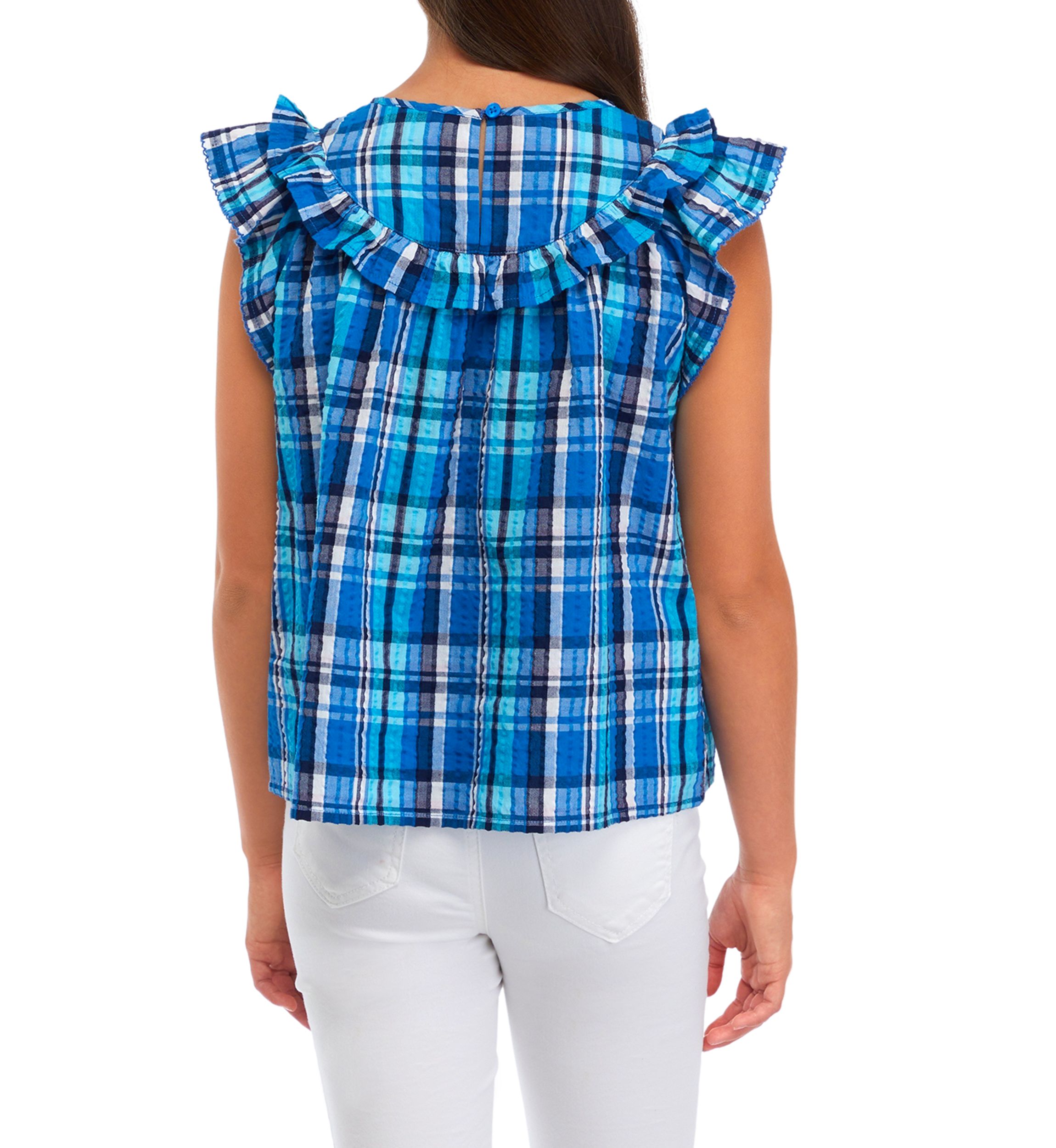 Girls 7-16 Circle Ruffle Top
