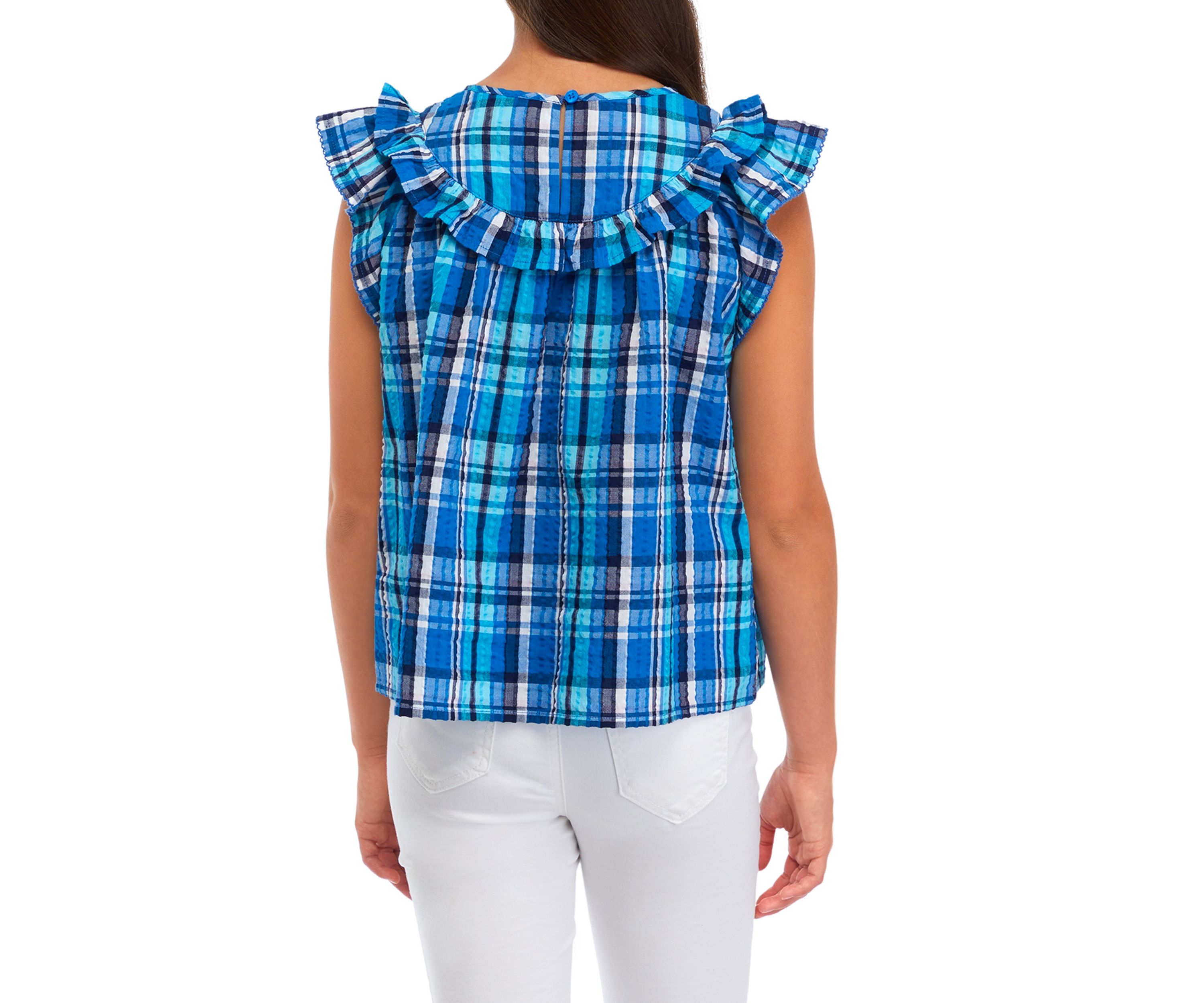 Girls 7-16 Circle Ruffle Top