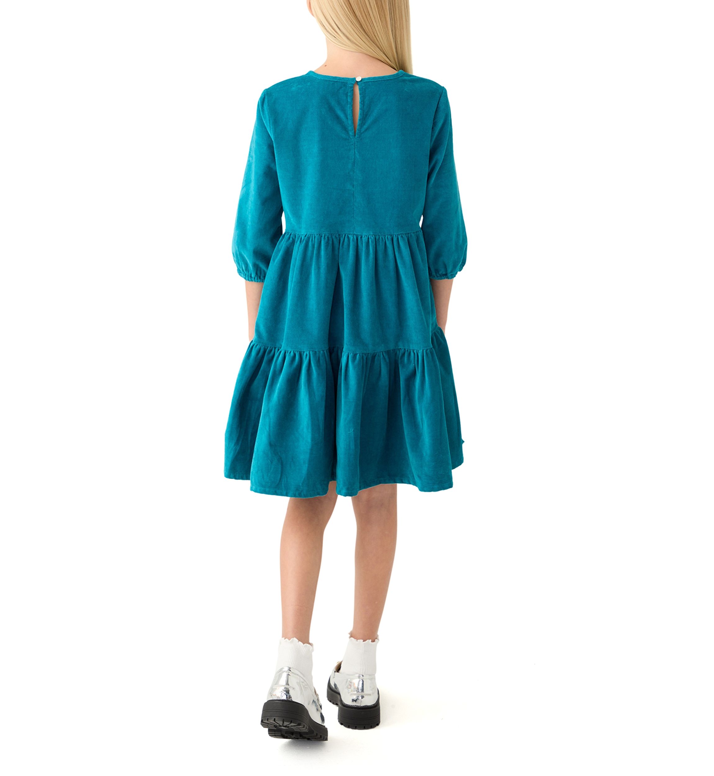 Girls 7-16 Corduroy 3/4 Sleeve Dress
