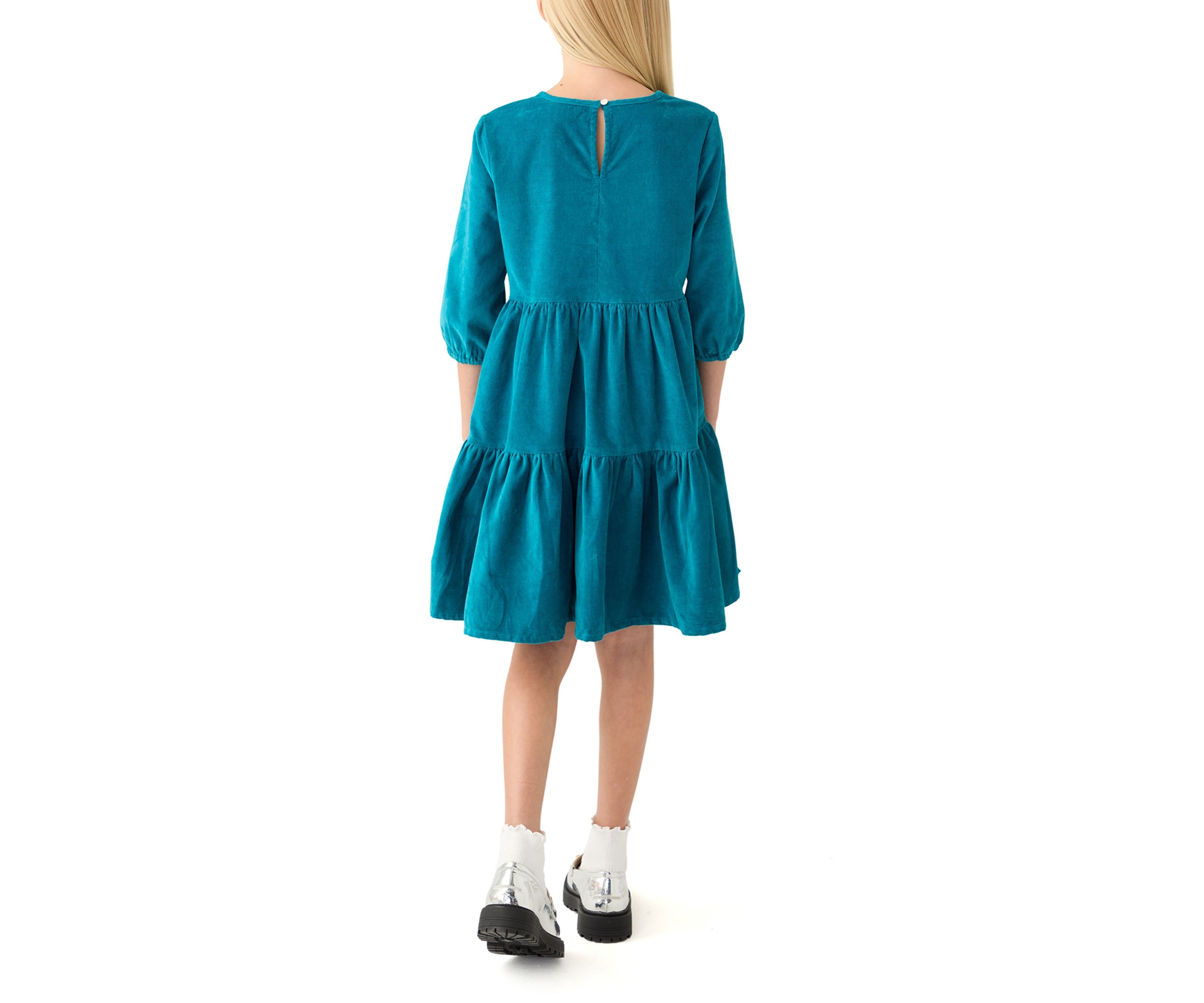 Girls 7-16 Corduroy 3/4 Sleeve Dress