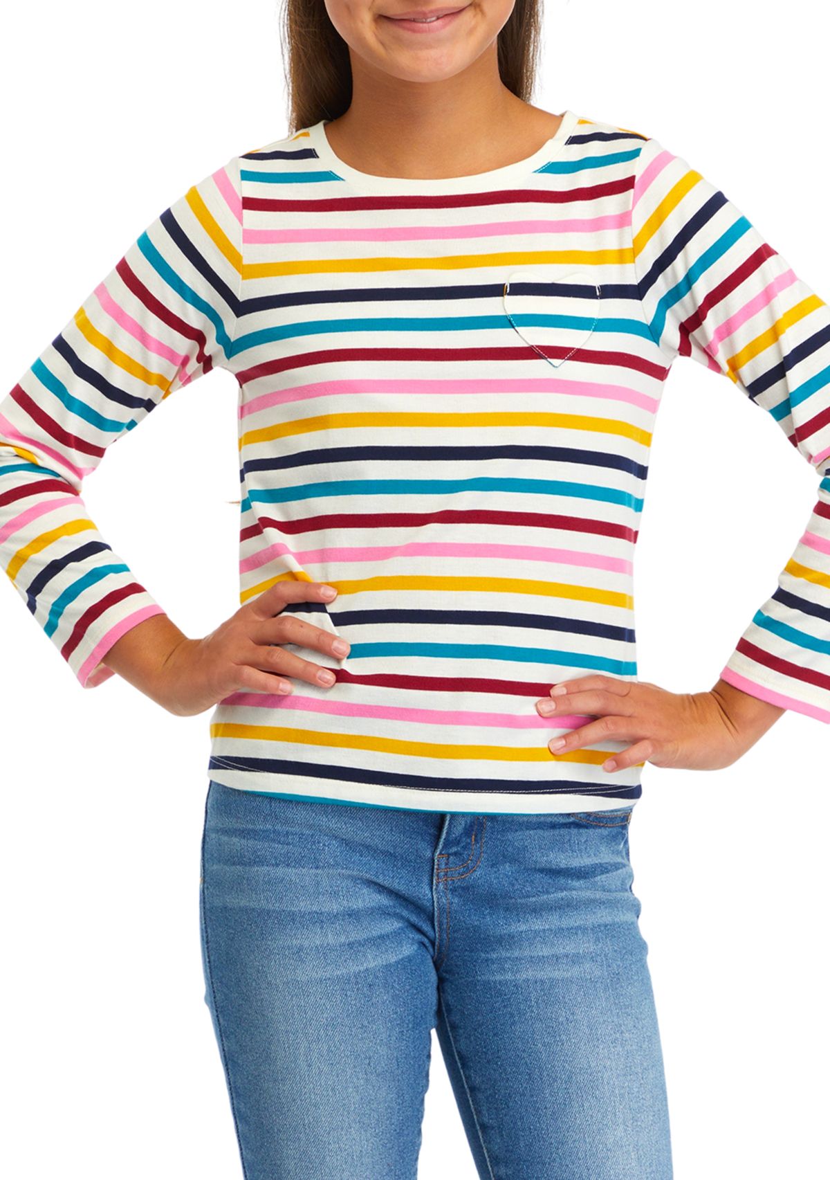 Girls 7-16 Striped T-Shirt