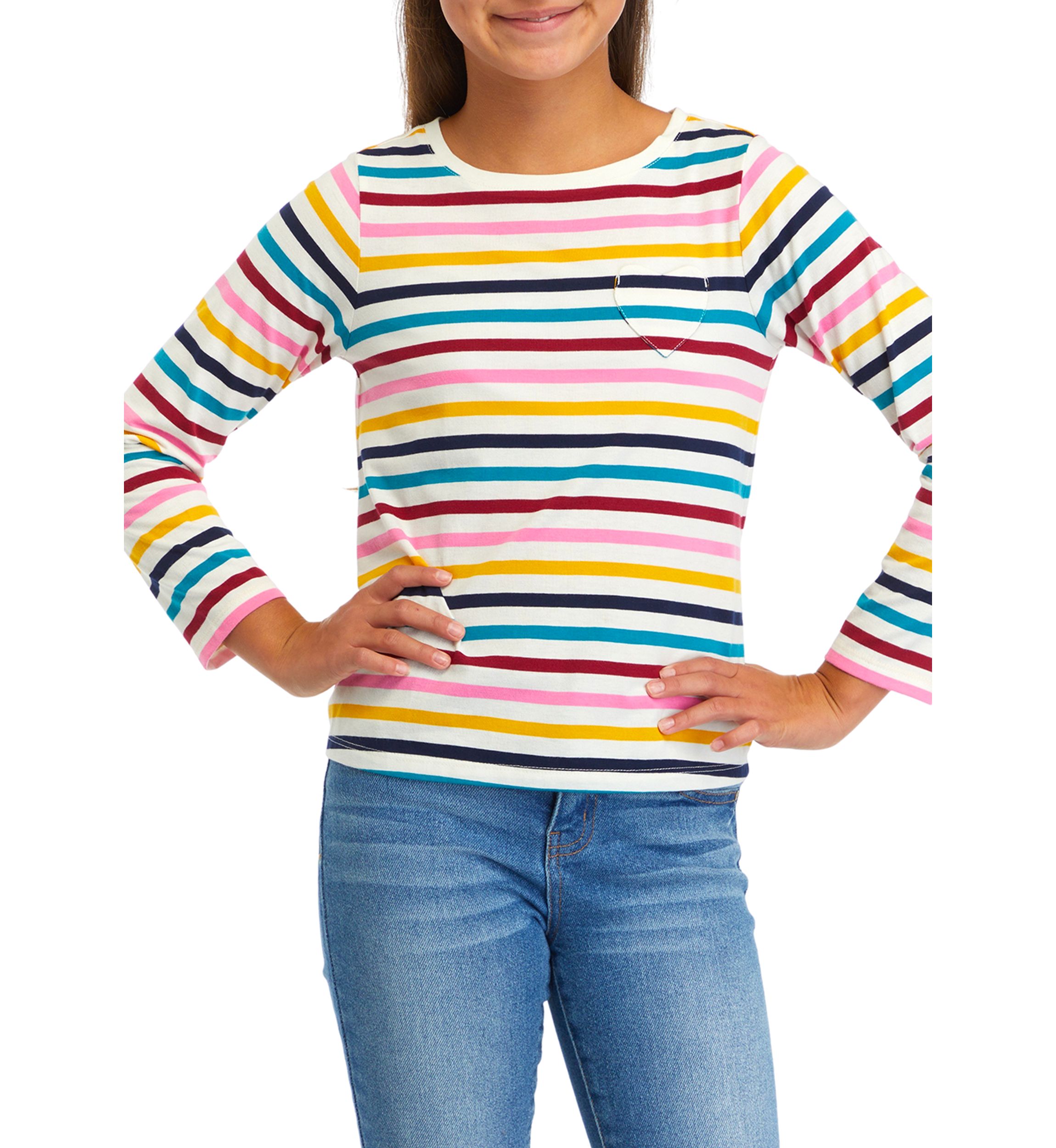 Girls 7-16 Striped T-Shirt