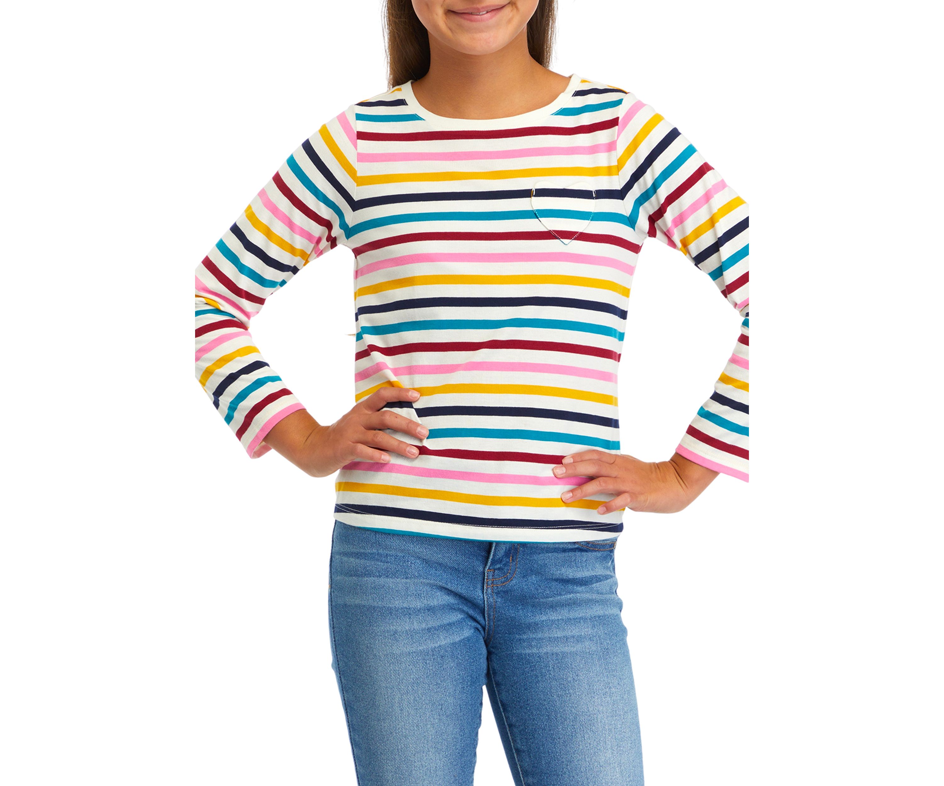 Girls 7-16 Striped T-Shirt