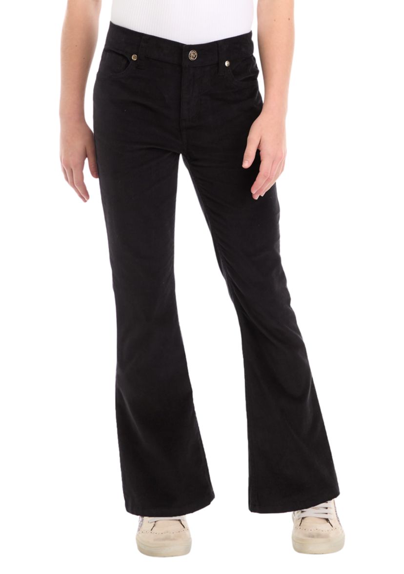Girls 7-16 Stretch Corduroy 5-Pocket Flare Pants