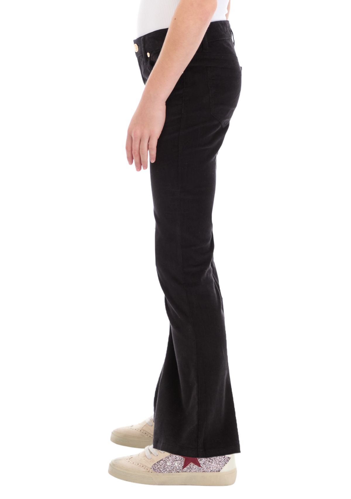 Girls 7-16 Stretch Corduroy 5-Pocket Flare Pants