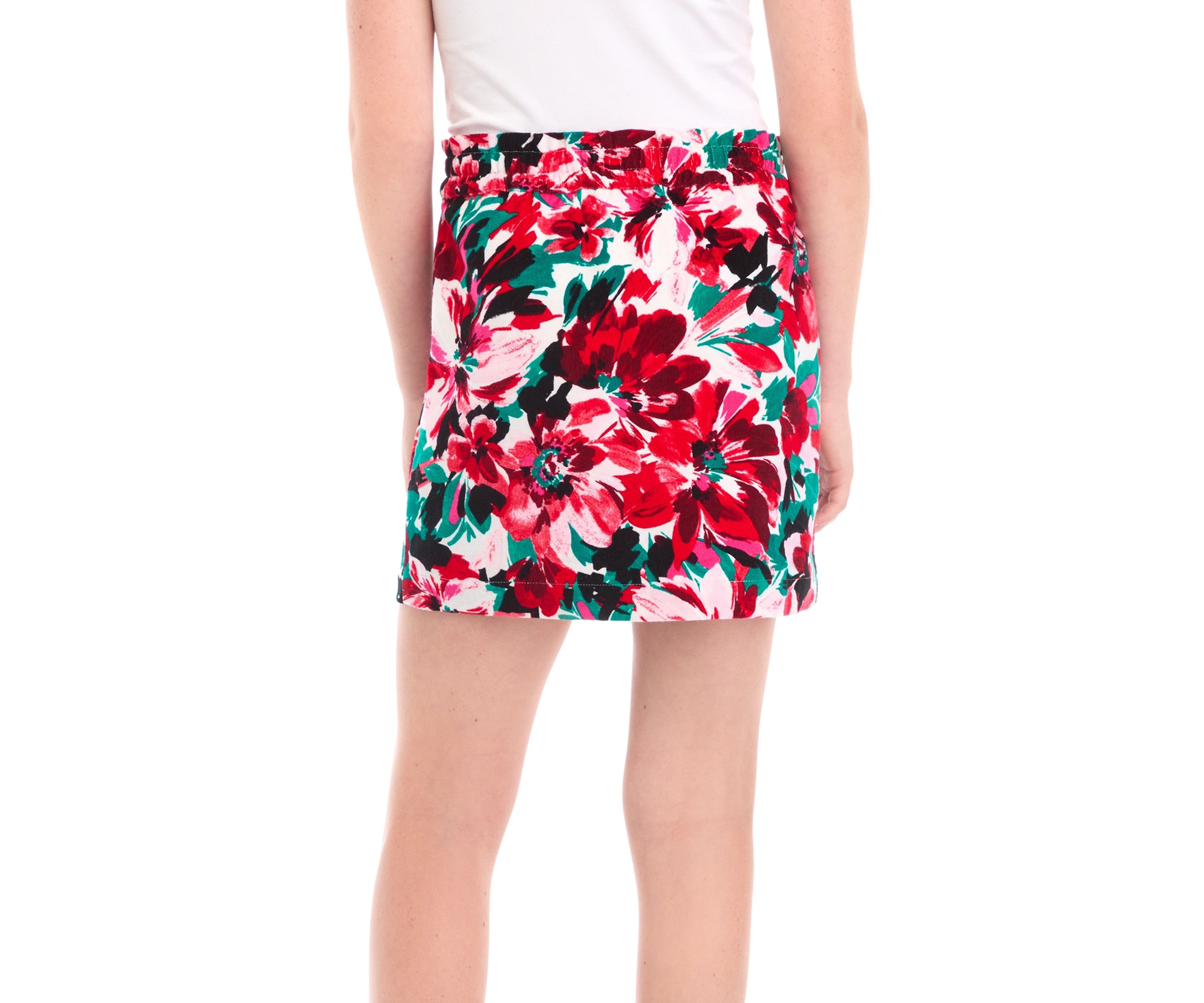 Girls 7-16 Printed Bow Skirt