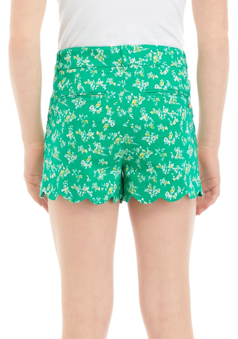 Girls 7-16 Scalloped Twill Shorts
