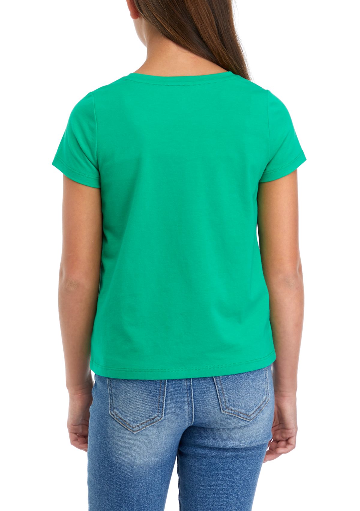 Girls 7-16 Short Sleeve Essential Jersey Graphic T-Shirt