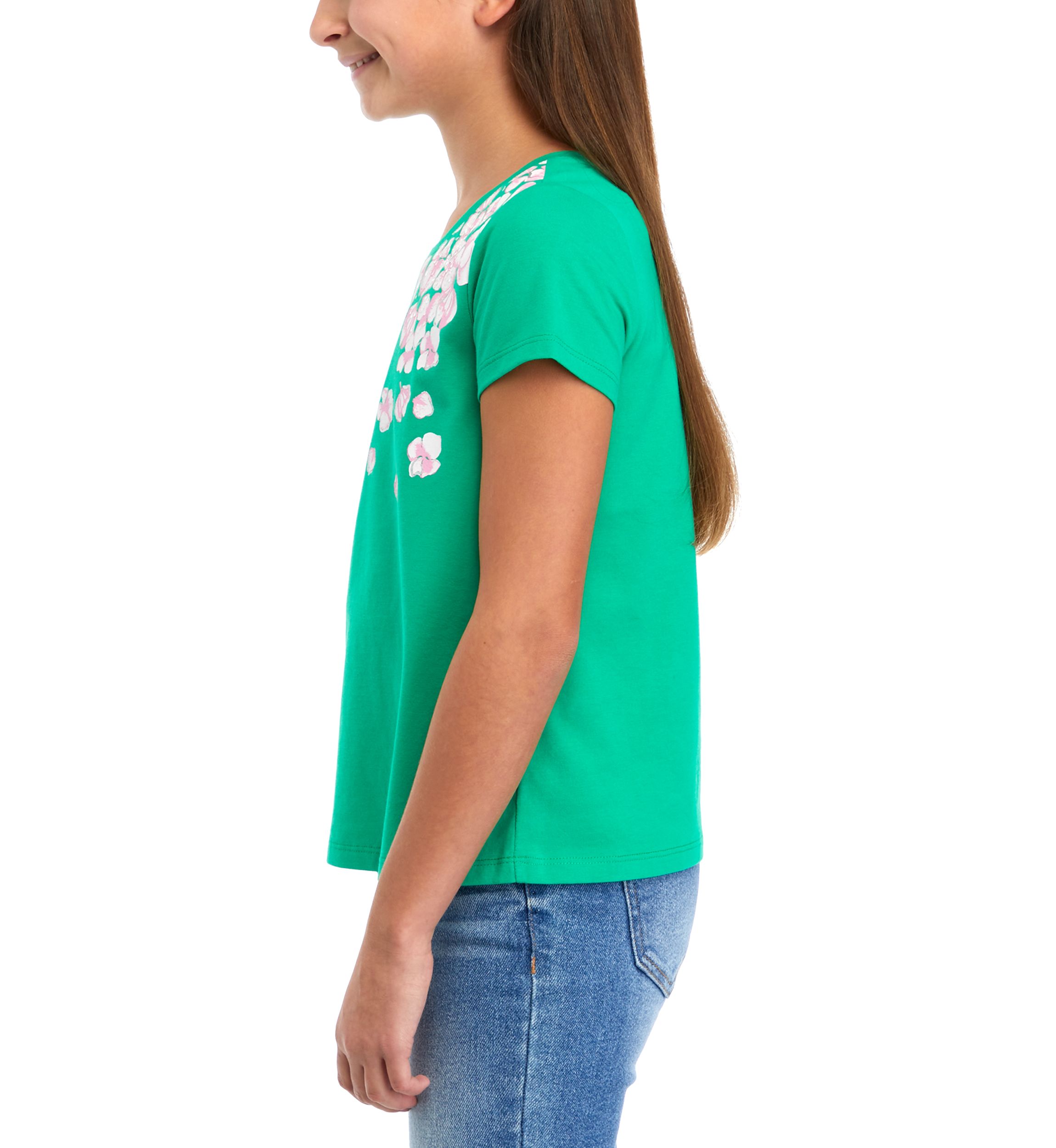 Girls 7-16 Short Sleeve Essential Jersey Graphic T-Shirt