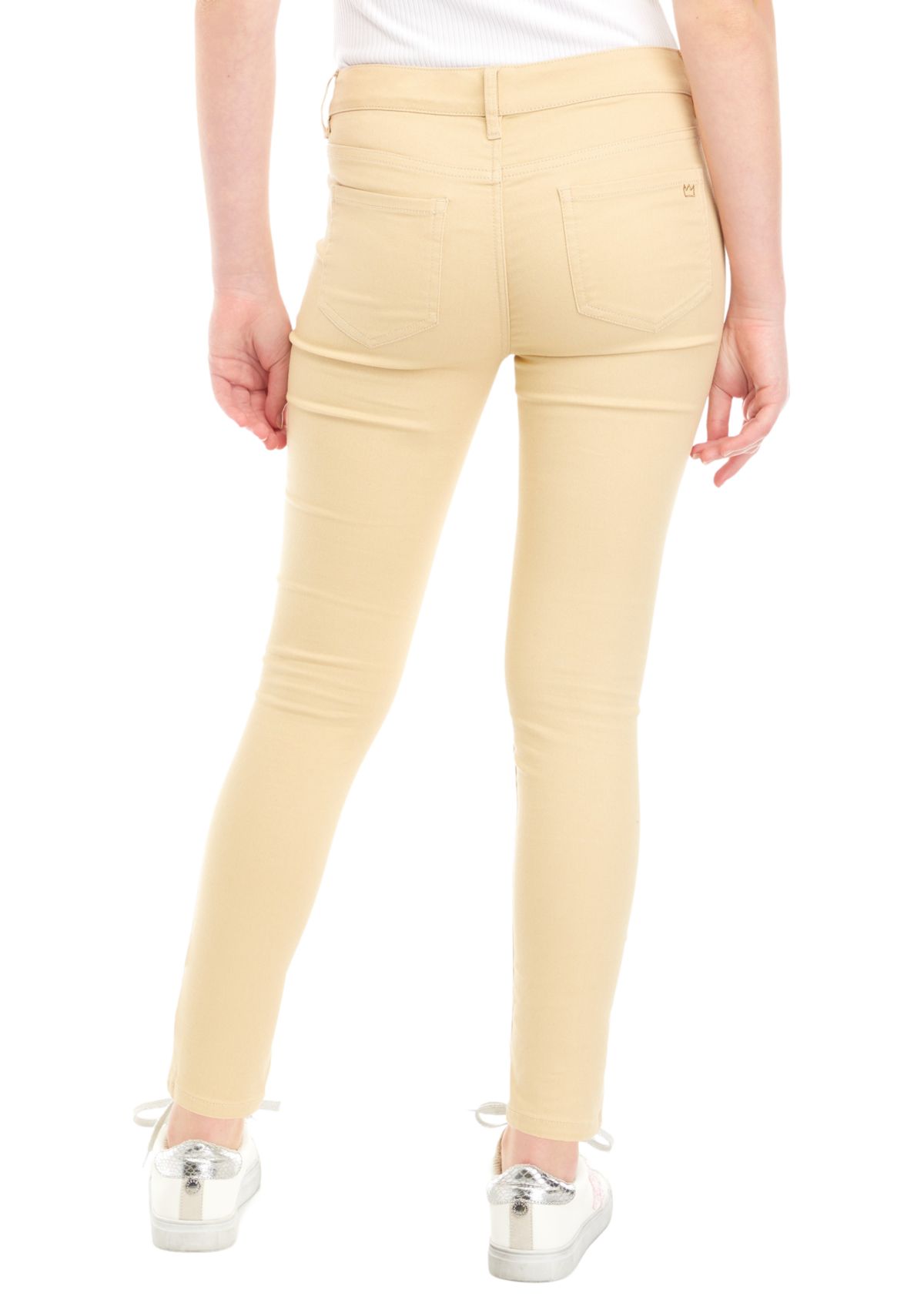 Girls 7-16 Stretch 5 Pocket Full Length Pants