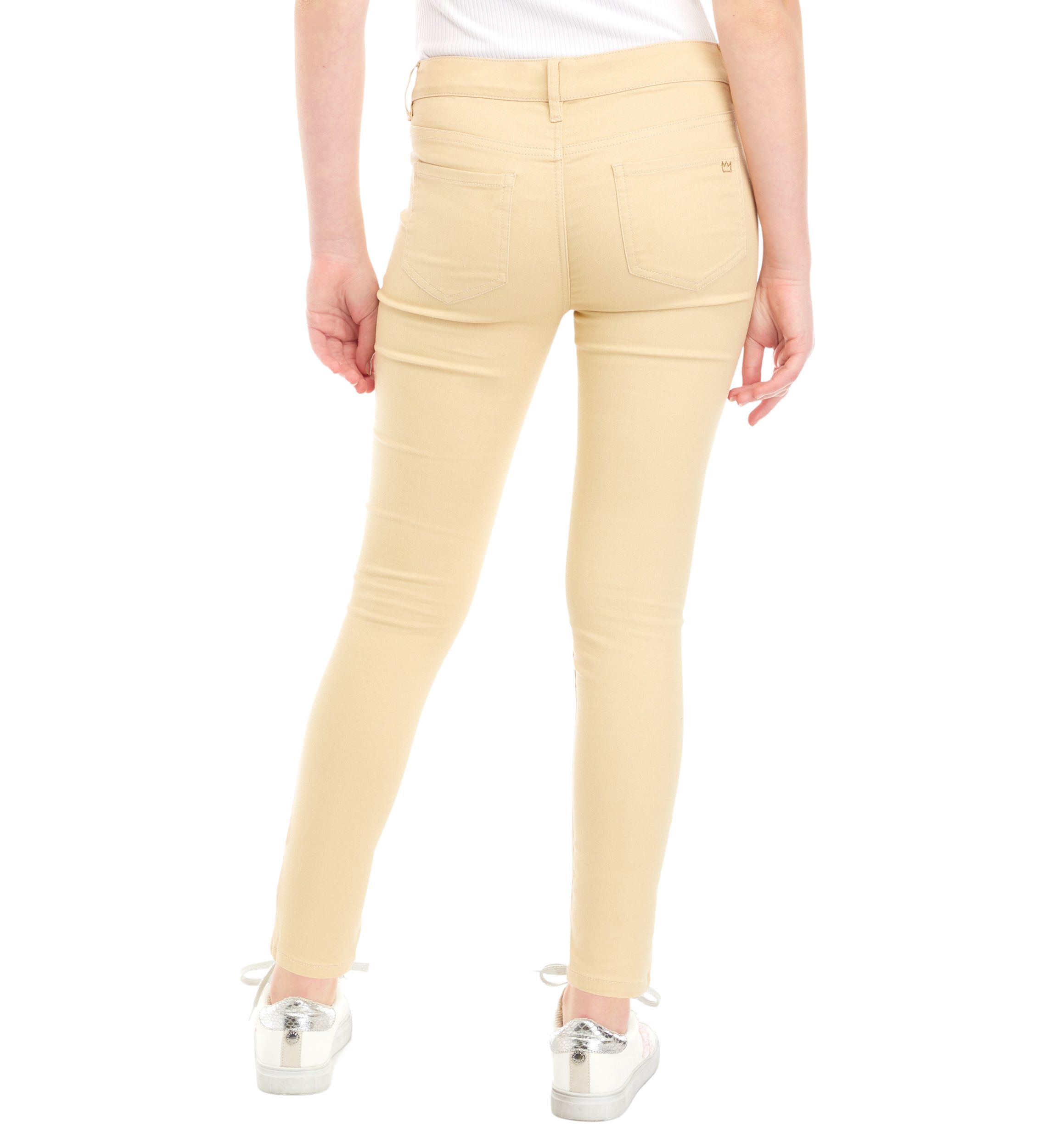 Girls 7-16 Stretch 5 Pocket Full Length Pants